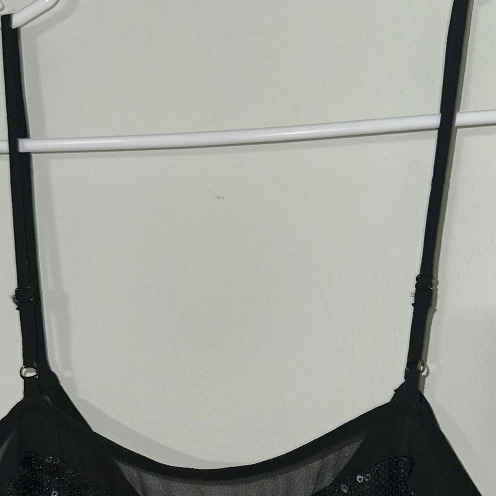 H&M H&M Black Sequins Camisole Size M / US 6-8 / IT 42-44 - 3 Thumbnail