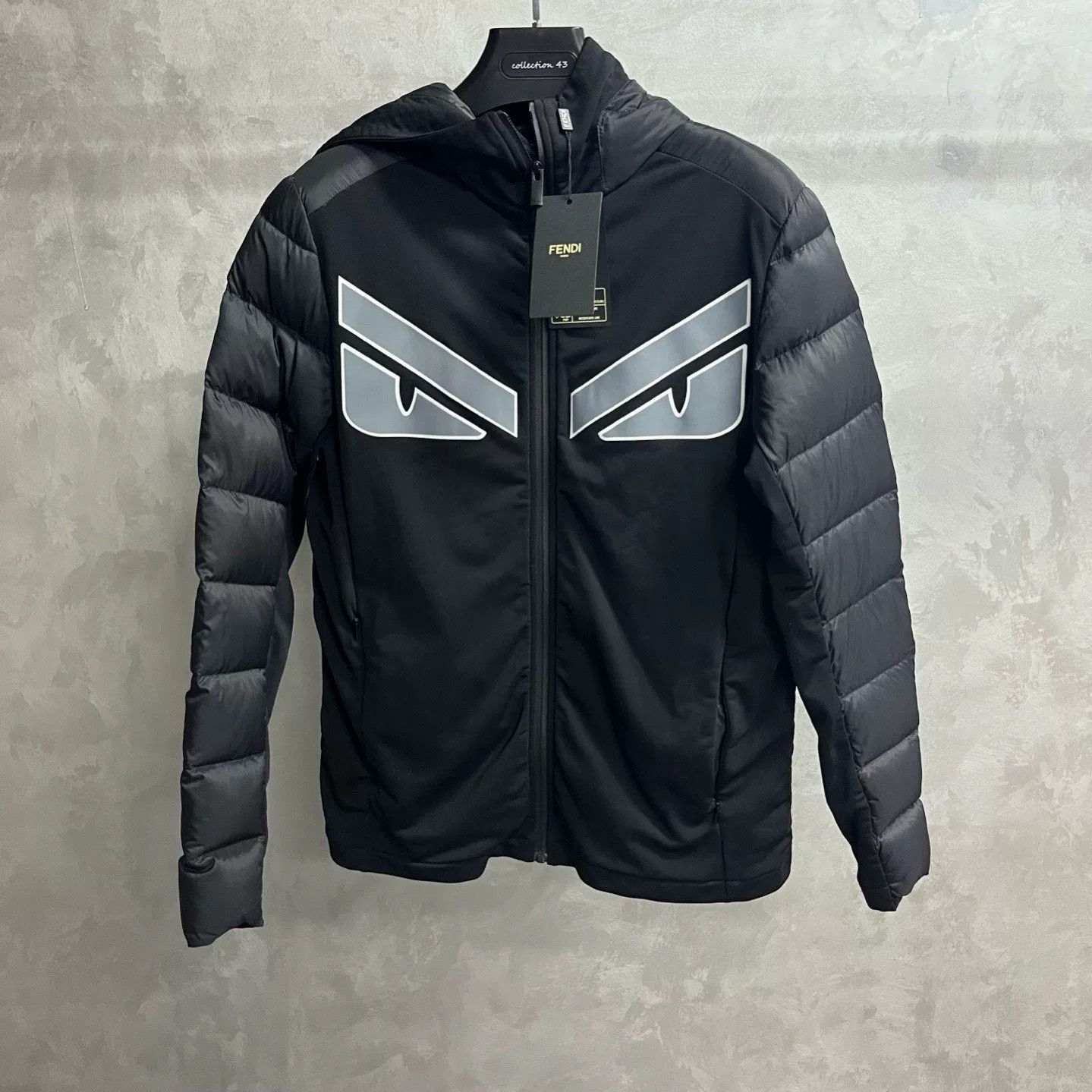 Fendi Fendi Black Striped Hooded Down Jacket Size US S / EU 44-46 / 1 - 1 Thumbnail