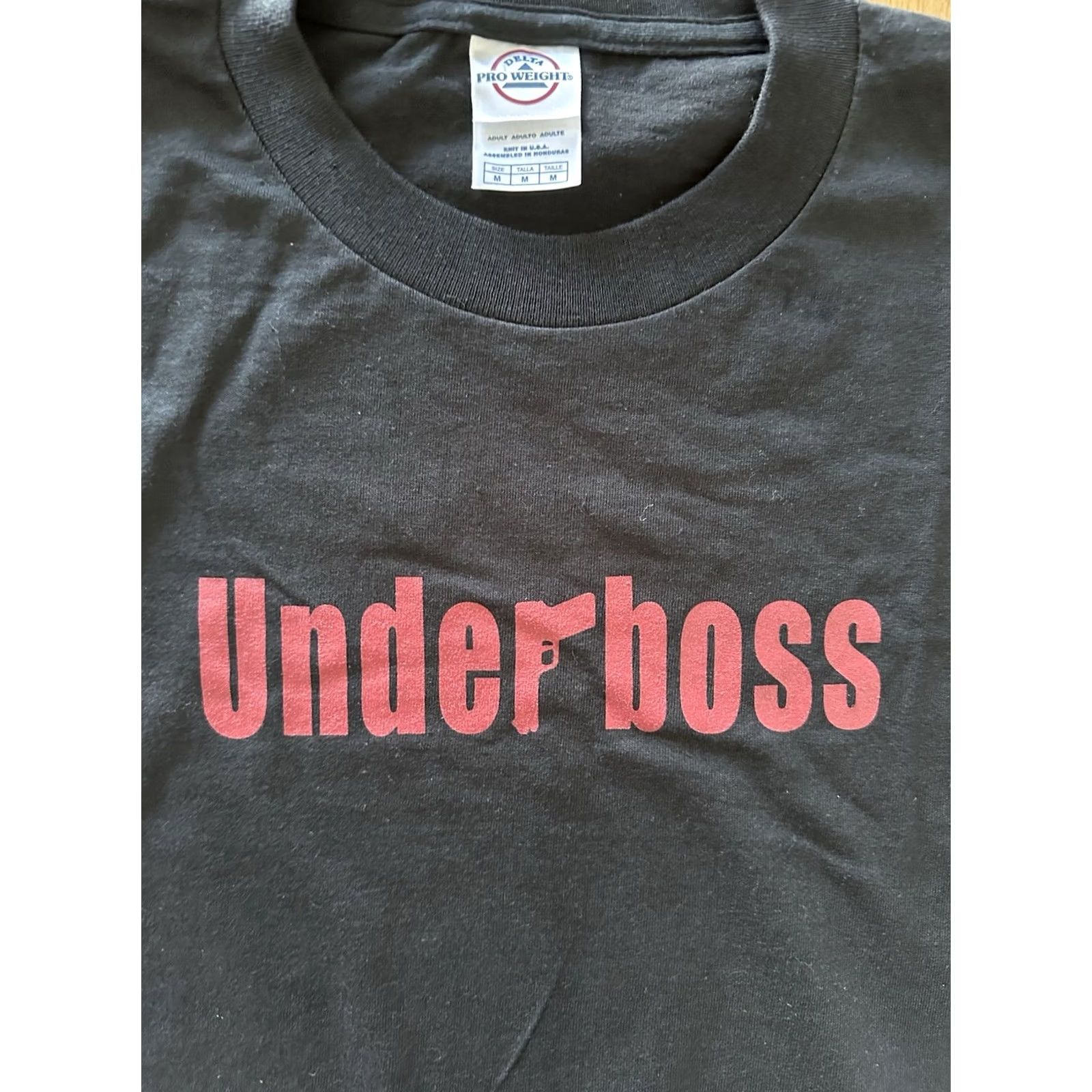 Delta VINTAGE Y2K The Sopranos “Underboss” HBO Promo T Shirt Logo Black Mens Size M NWOT Size US M / EU 48-50 / 2 - 2 Thumbnail
