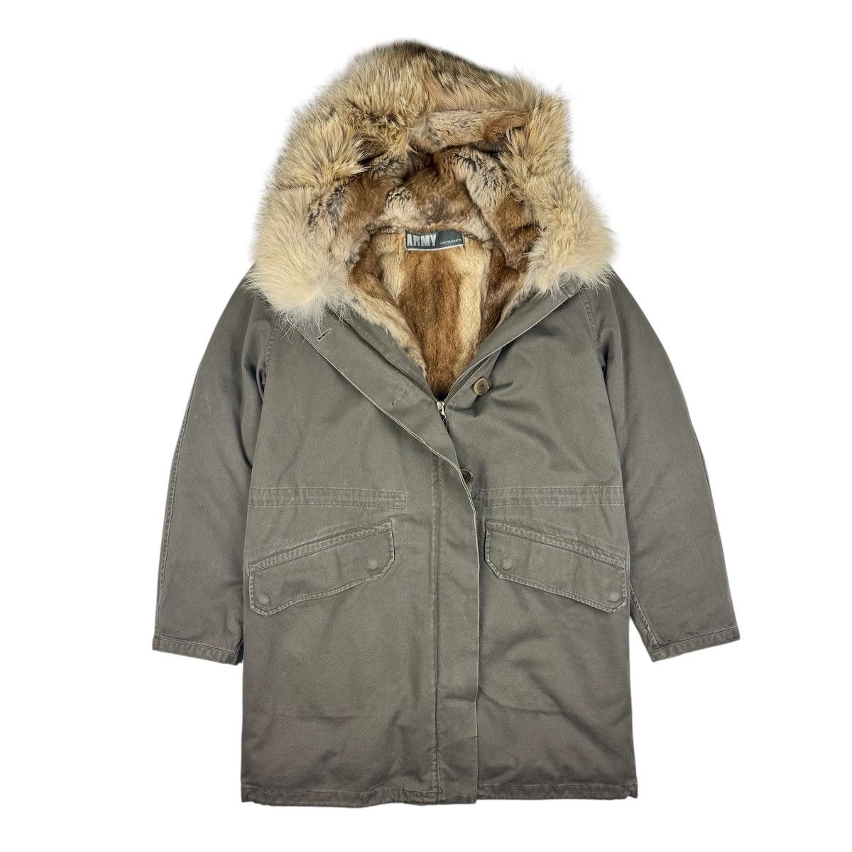 Yves Salomon YVES SALOMON ARMY RABBIT FUR PARKA Size M / US 6-8 / IT 42-44 - 3 Thumbnail