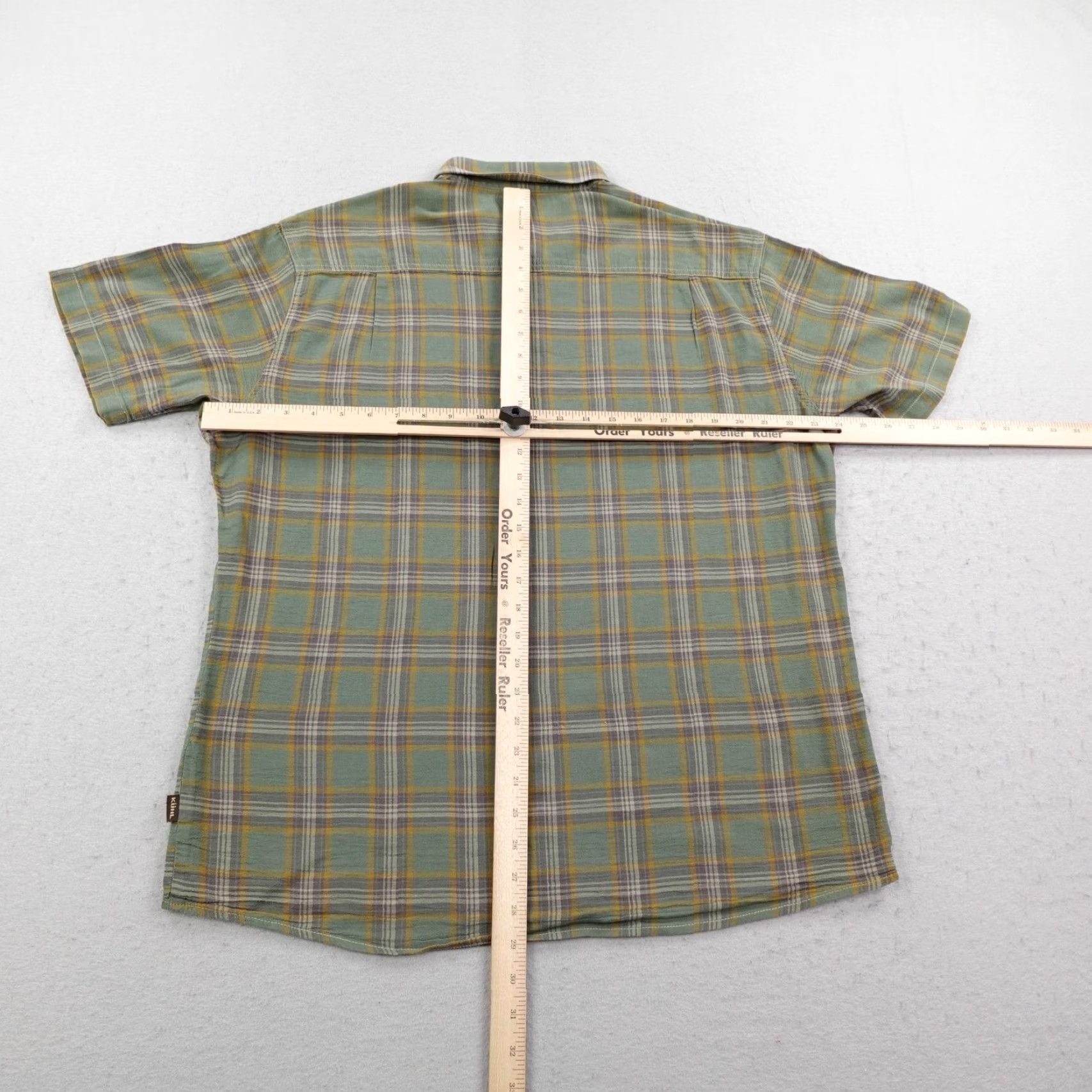 Vintage Kuhl Button-Up Shirt Men's XL Green Plaid Organic Cotton Hiking Outdoor Trail Size US XL / EU 56 / 4 - 7 Thumbnail
