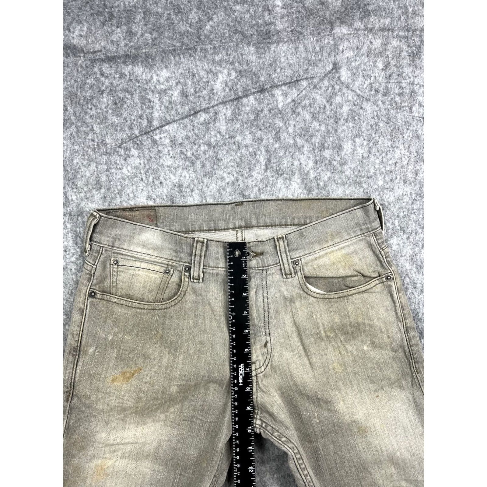 Levi's VINTAGE Levi's 511 Jeans Slim Straight 32x30 Gray Men's Distressed Stained 5-Pocket Denim Cotton Regular Rise Mid Size US 32 / EU 48 - 4 Thumbnail