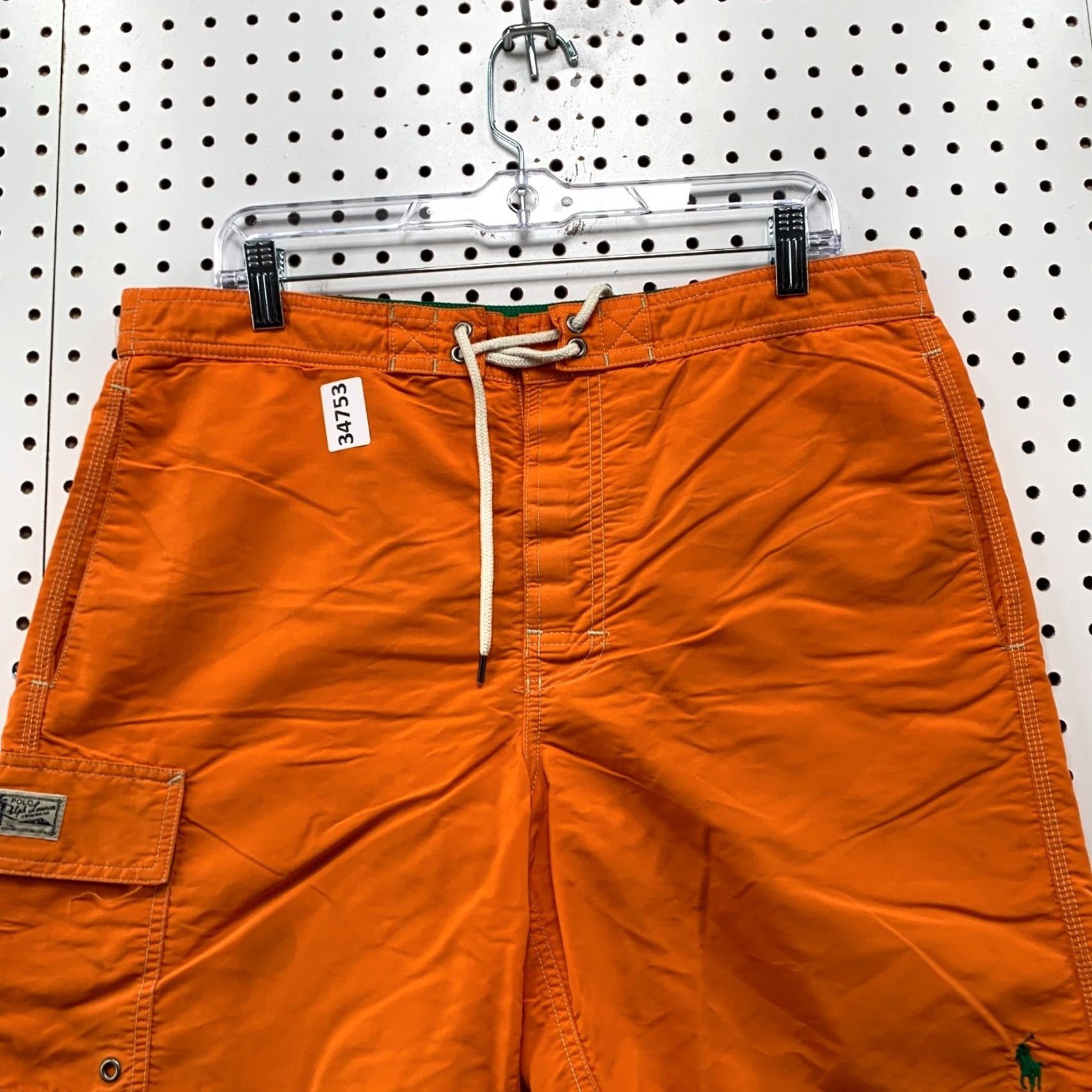 Polo Ralph Lauren Polo Ralph Lauren Swim Trunks Mens Medium Orange Green Pony Size US M / EU 48-50 / 2 - 5 Thumbnail