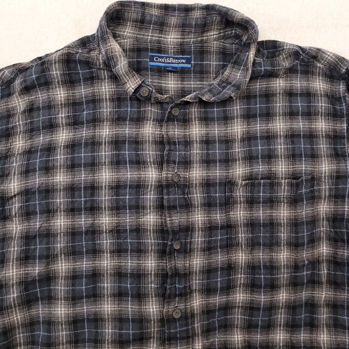 Croft Barrow Croft Barrow Tartan Flannel Shirt Mens Size Large