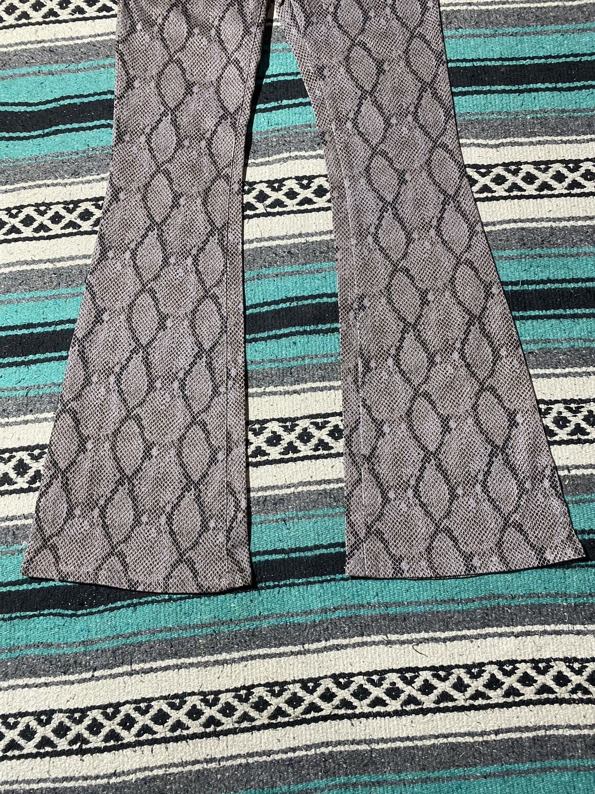 If Six Was Nine Vida Roseo Snake Skin Denim Pants Size 26" / US 2 / IT 38 - 3 Thumbnail