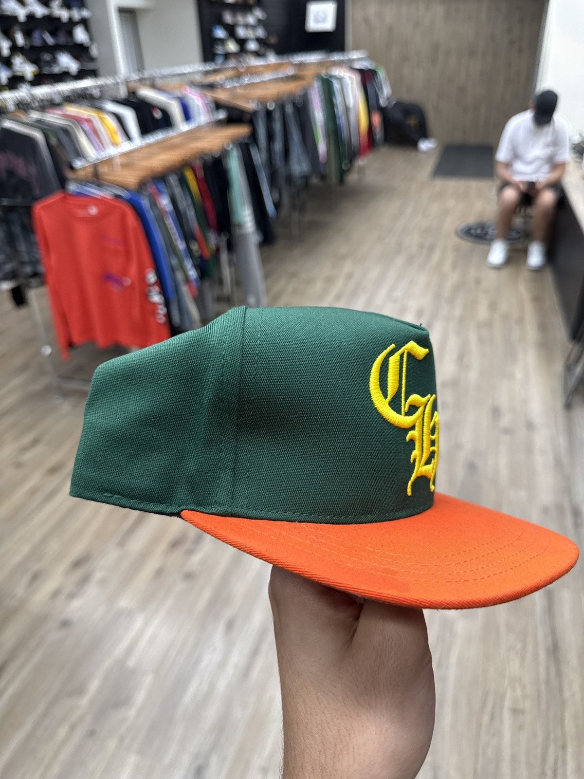 Chrome Hearts Chrome Hearts Orange Miami Trucker Hat Size ONE SIZE - 2 Thumbnail
