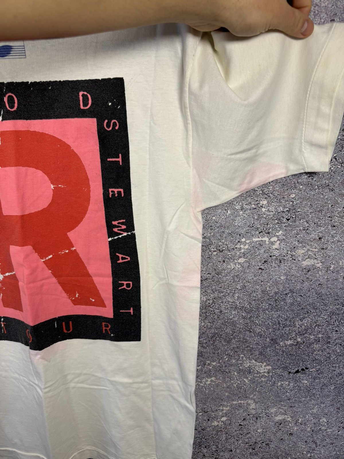 Band Tees × Vintage Vintage 1991 Rod Stewart Vagabond Heart Tour Tee M Double Size US M / EU 48-50 / 2 - 15 Thumbnail