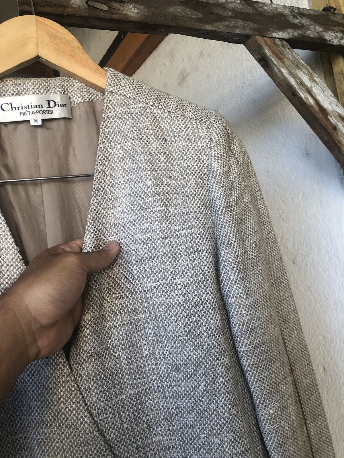 Christian Dior Monsieur Vintage Christian Dior Tweed Cupra Blazer Jacket Size M / US 6-8 / IT 42-44 - 10 Thumbnail