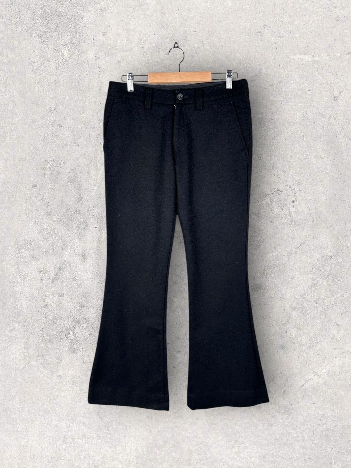 Junya Watanabe Junya Watanabe Comme Des Garcons Flared Knit Pants Size 27" / US 4 / IT 40 - 1 Thumbnail