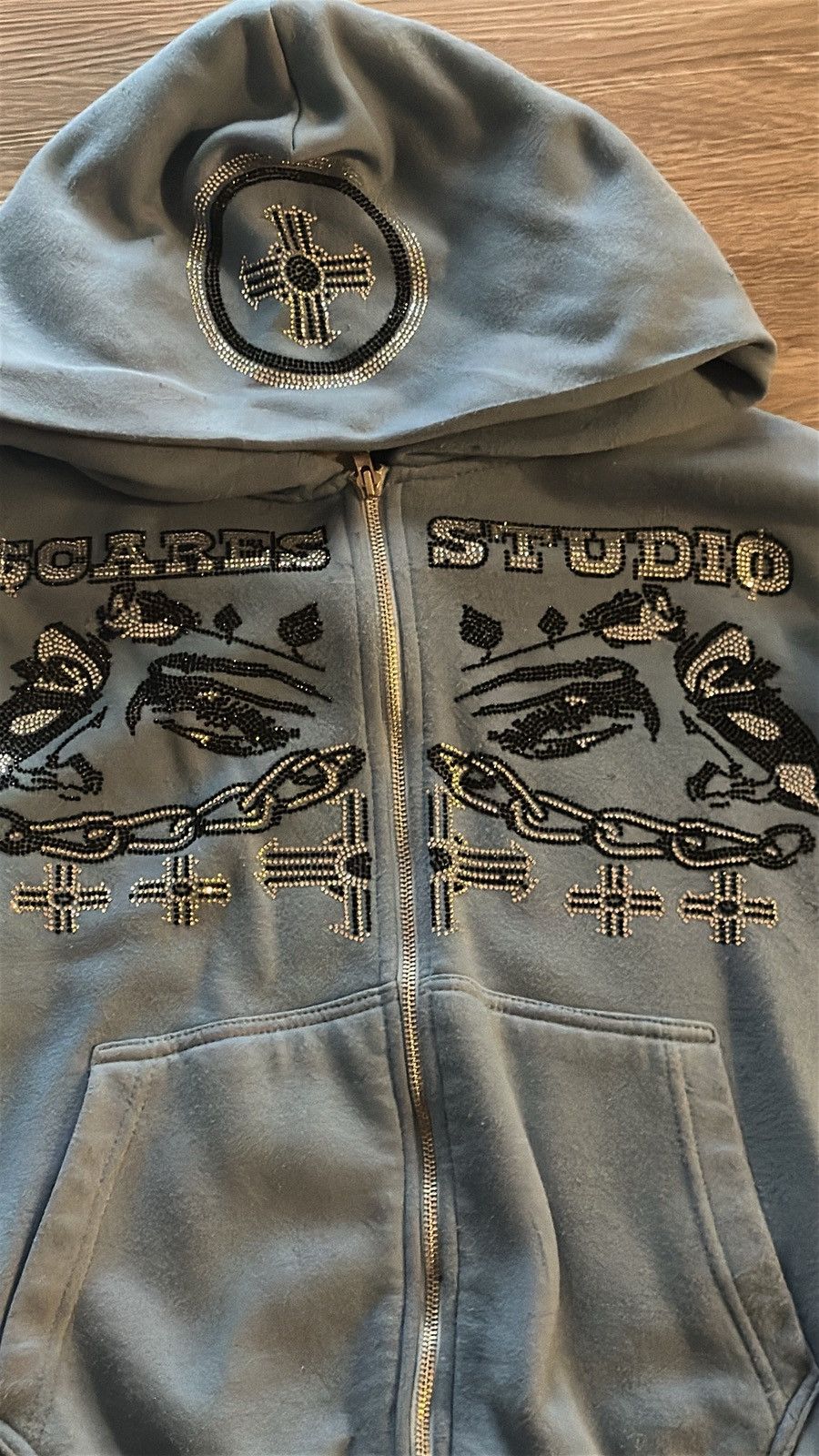 Other Scares Studio Rhinestone Hoodie Size US M / EU 48-50 / 2 - 2 Thumbnail