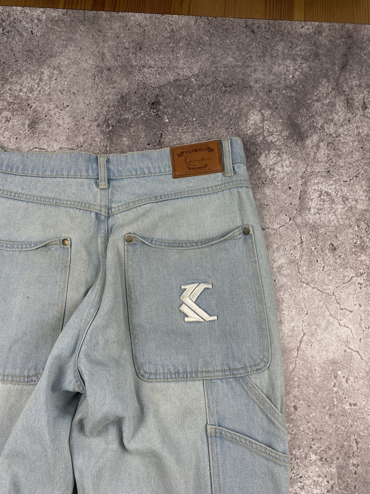 Karl Kani Vintage Karl Kani pants Faded denim thrashed distressed Size US 32 / EU 48 - 13 Thumbnail