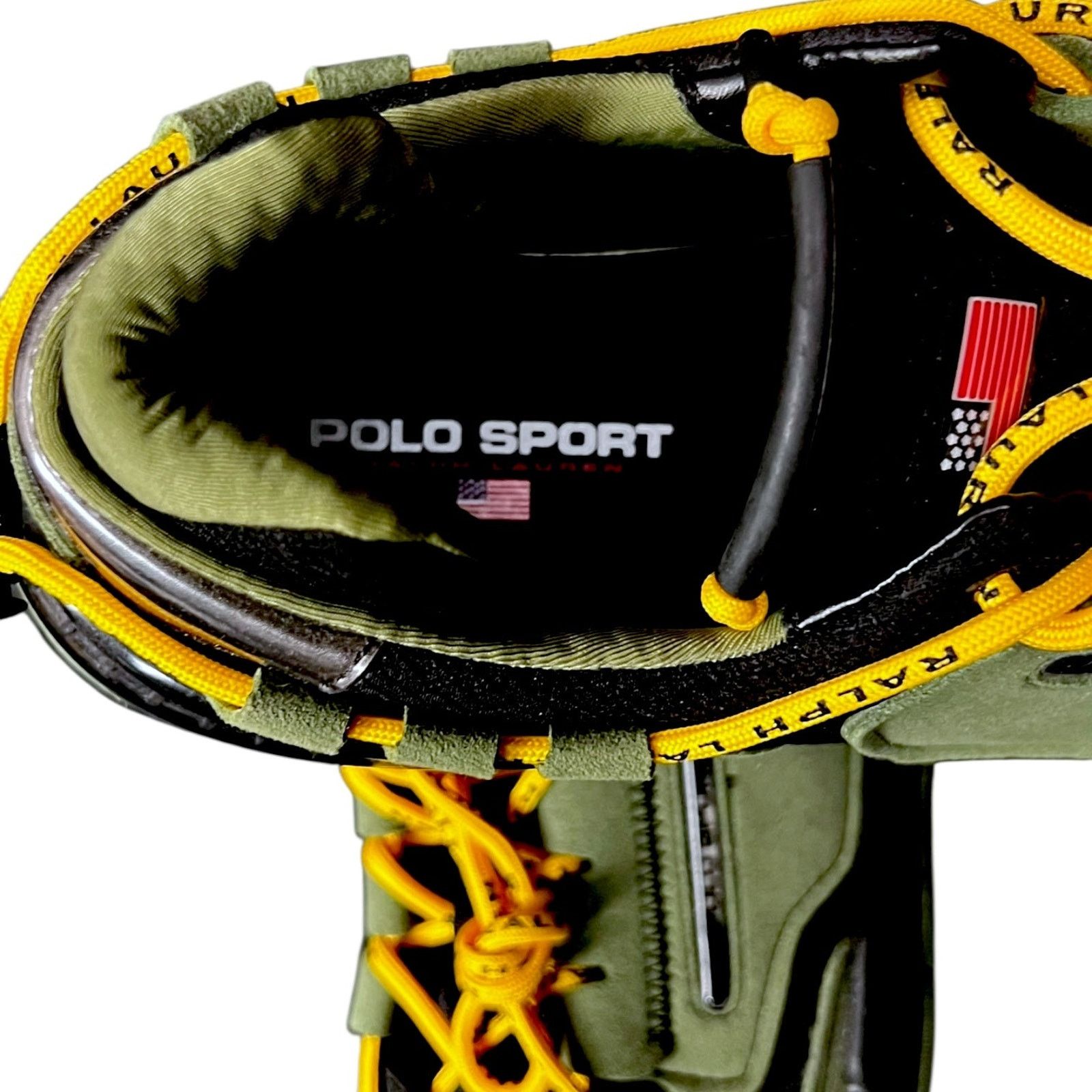 Polo Ralph Lauren Polo Sport RL PS200 Suede & Mesh Green Sneakers 11.5 $228 Size US 11.5 / EU 44-45 - 6 Thumbnail
