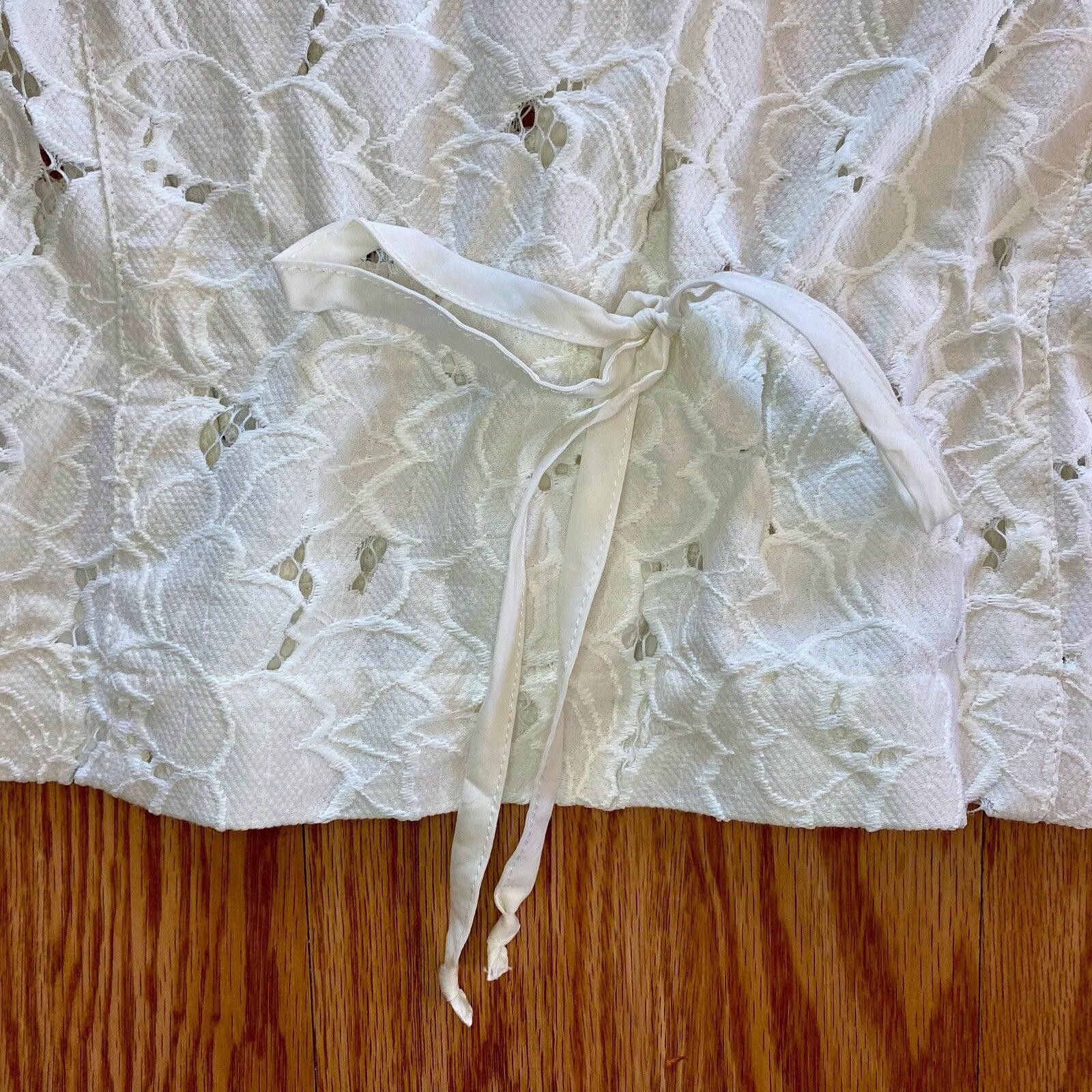 Other Cabi #5162 Spring Portrait White Floral Jacket Womens Medium Size M / US 6-8 / IT 42-44 - 10 Thumbnail