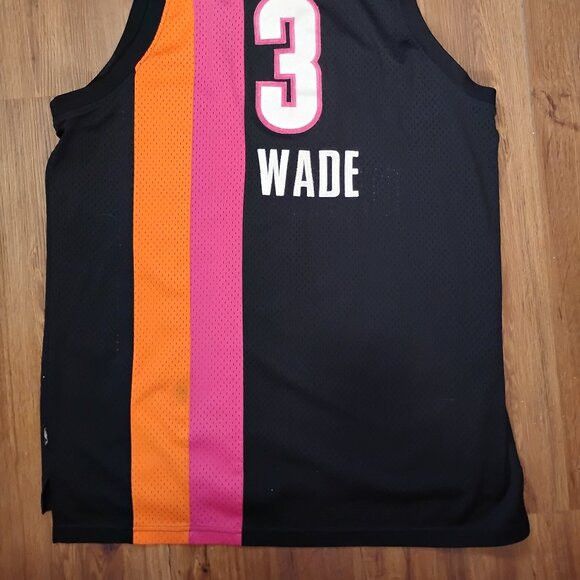 Reebok Vintage Reebok Hardwood Dwyane Wade Miami Heat Jersey Size US XL / EU 56 / 4 - 8 Thumbnail