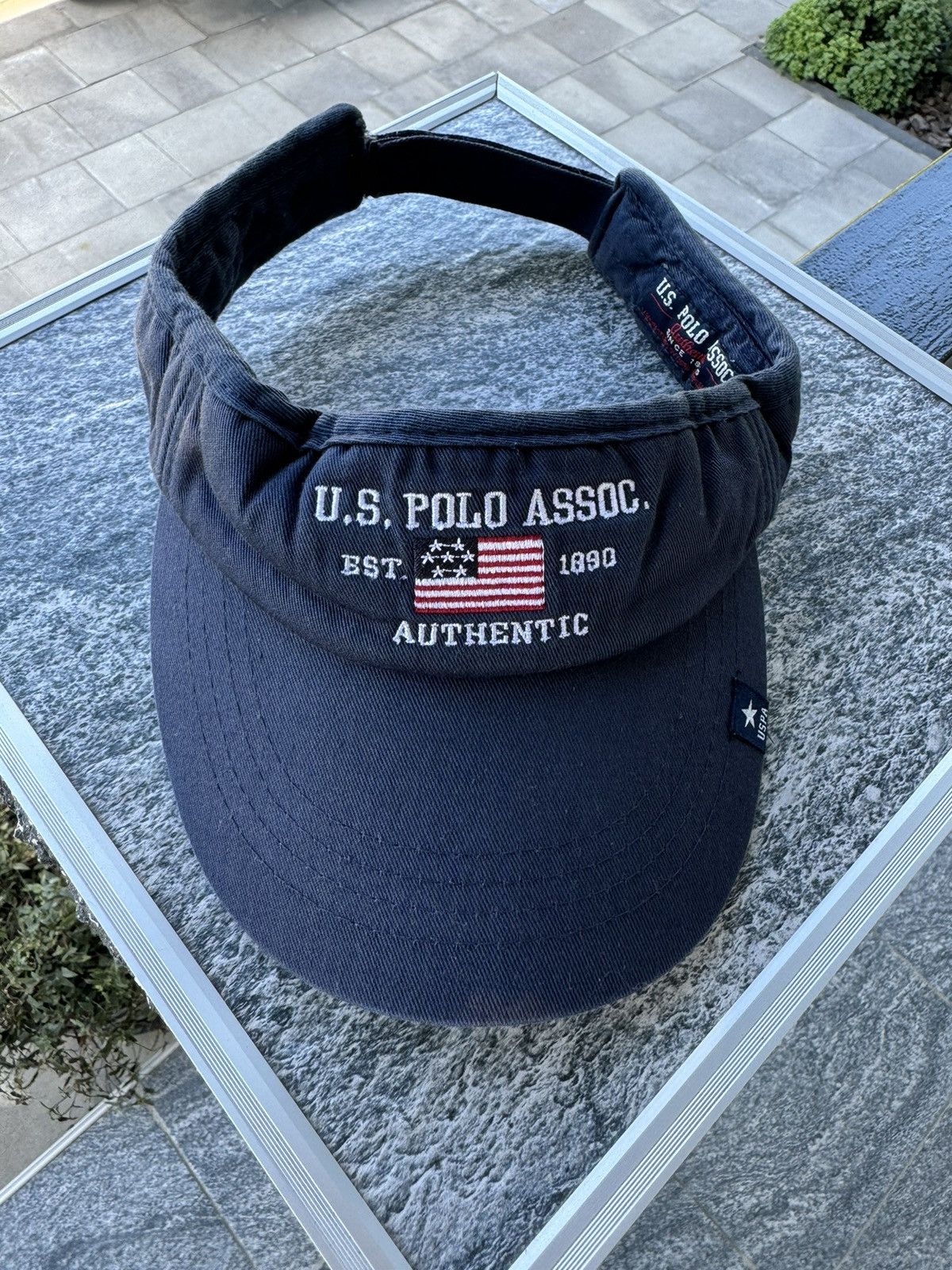U.S. Polo Assn. × Vintage US Polo Assoc Visor Cap Vintage USA Size ONE SIZE - 3 Thumbnail