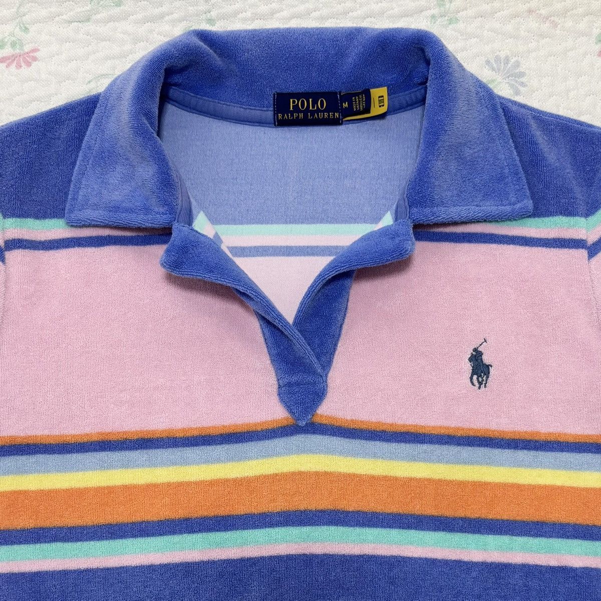 Polo Ralph Lauren Polo Ralph Lauren Multicolored Terry Polo Shirt Size M / US 6-8 / IT 42-44 - 2 Thumbnail