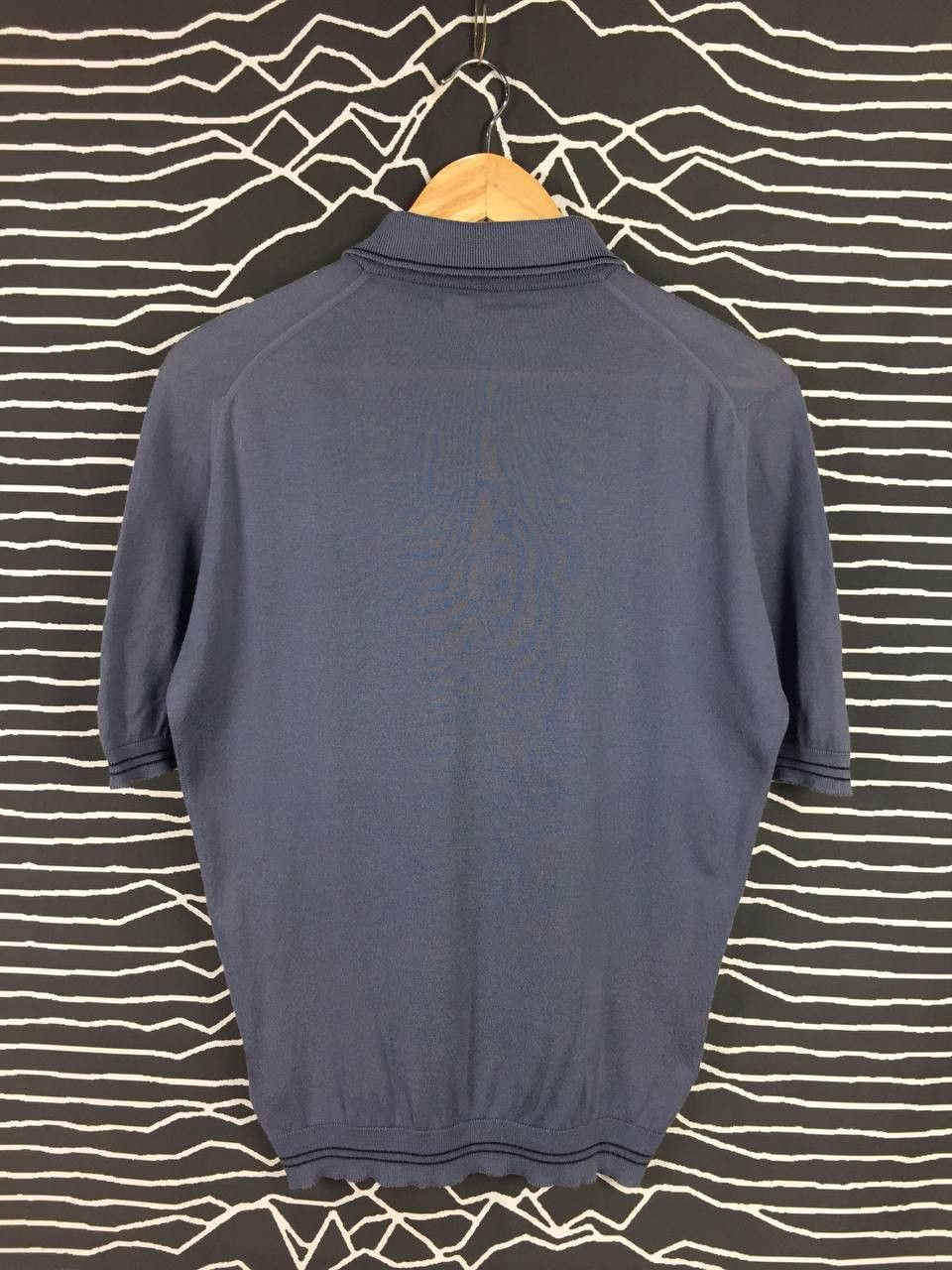 John Smedley Vtg John Smedley Cotton knit Button Up Polo Tee Size US M / EU 48-50 / 2 - 7 Thumbnail