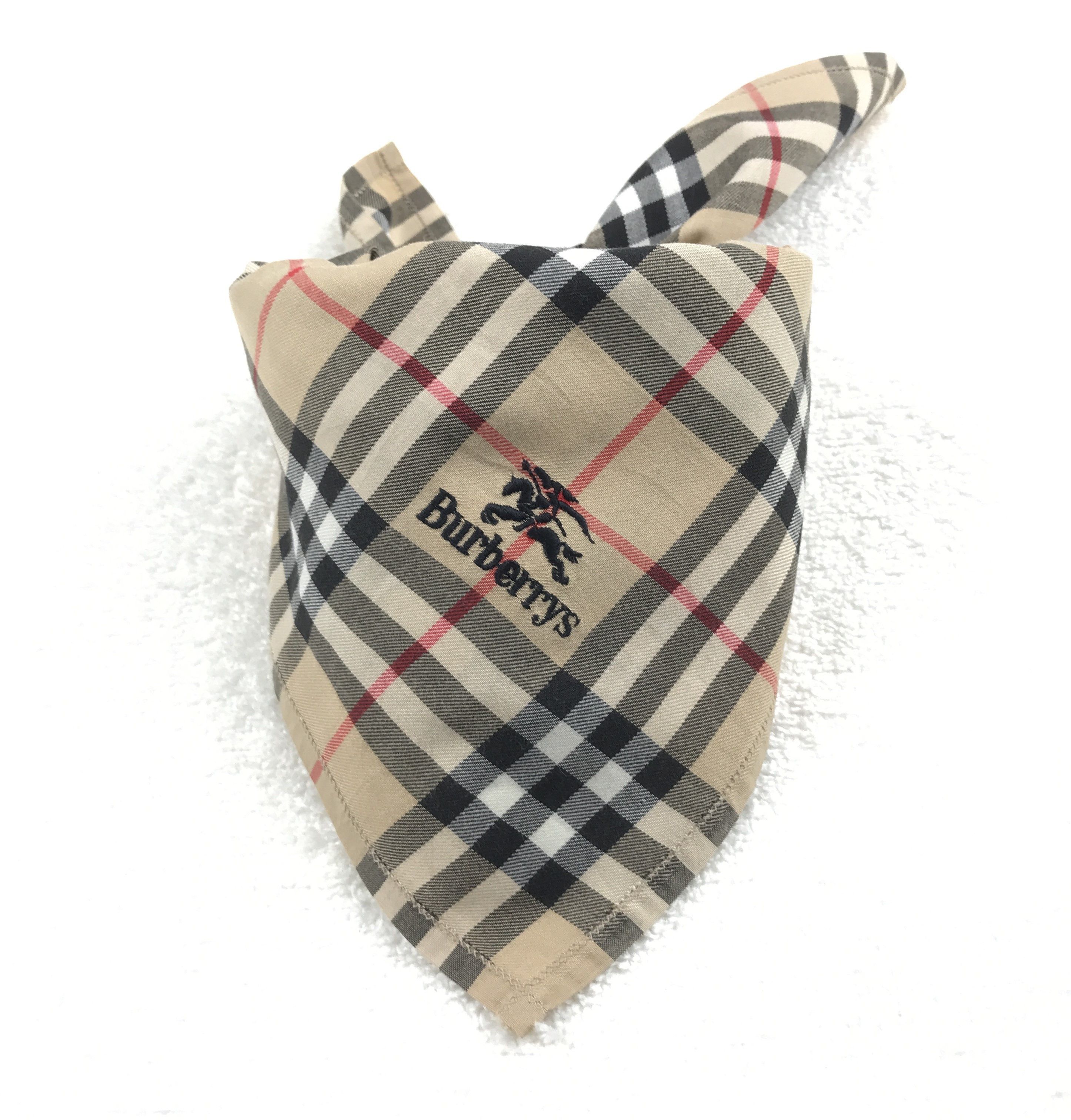 Burberry × Vintage Vintage Burberry Nova Check Bandana Neckerchief Handkerchief Size ONE SIZE - 4 Thumbnail