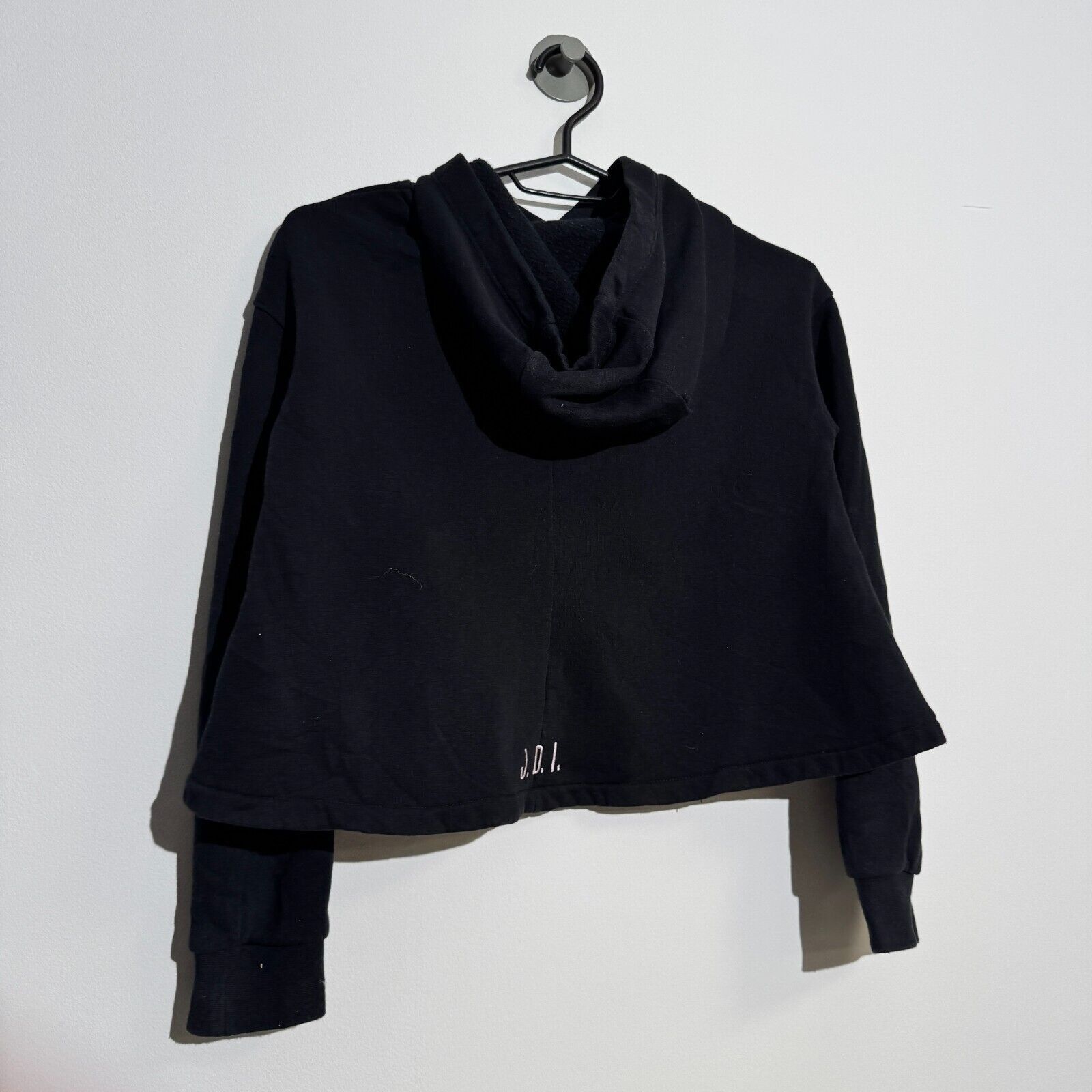 Nike Vintage Nike Women's XXS Black Cotton Hoodie 90s Running Size US M / EU 48-50 / 2 - 10 Thumbnail