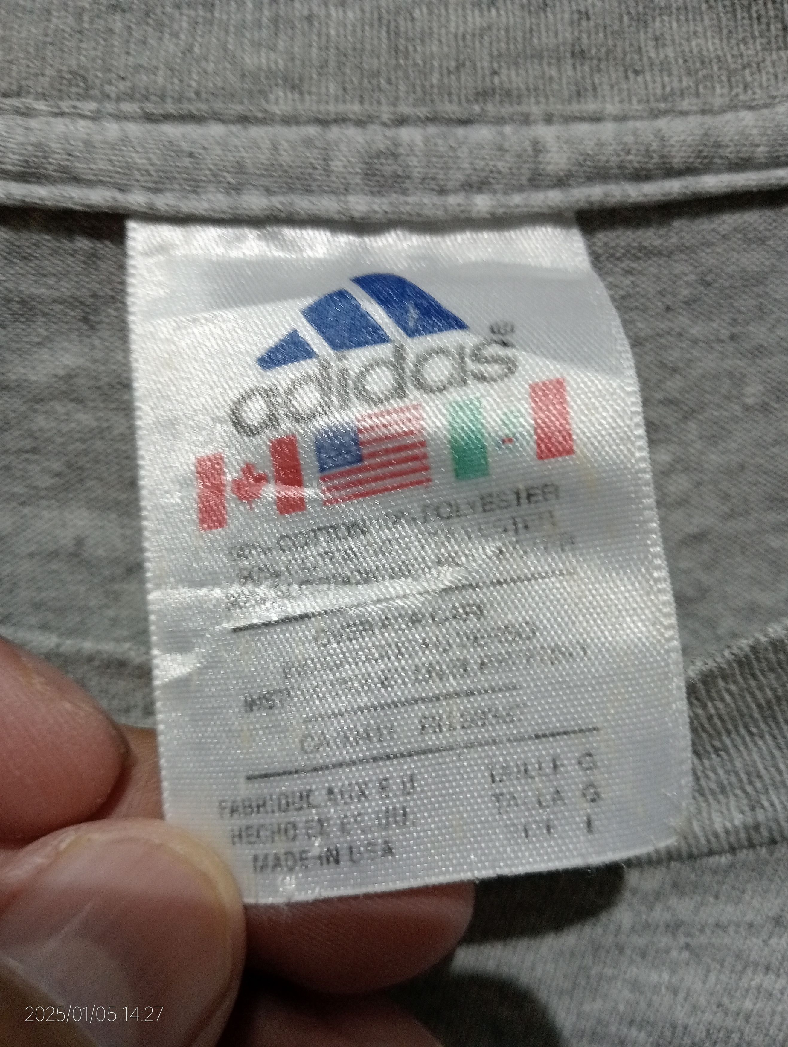Adidas Vintage '90s Adidas Equipment Big Logo Tee Made in USA Rare Size US L / EU 52-54 / 3 - 2 Thumbnail