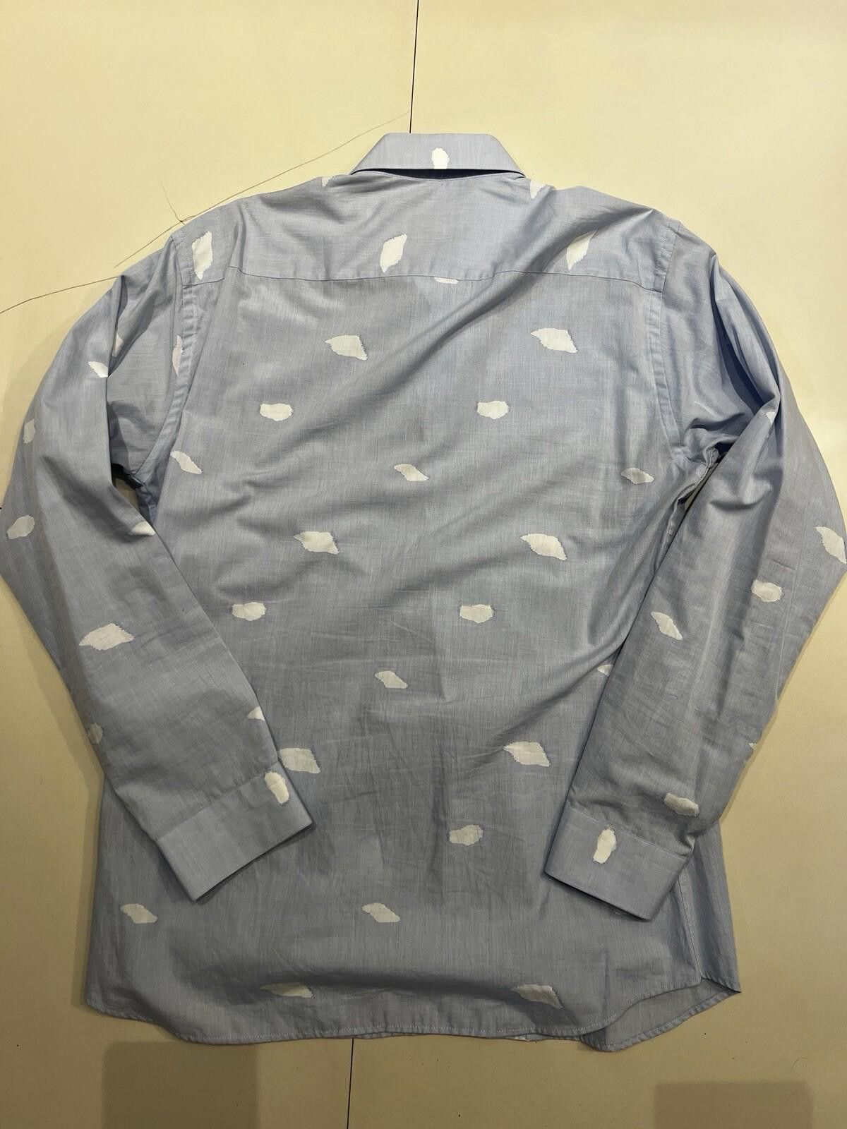 Jared Lang Jared Lang Men’s Button Down Blue With Clouds Shirt Large Size US L / EU 52-54 / 3 - 4 Thumbnail