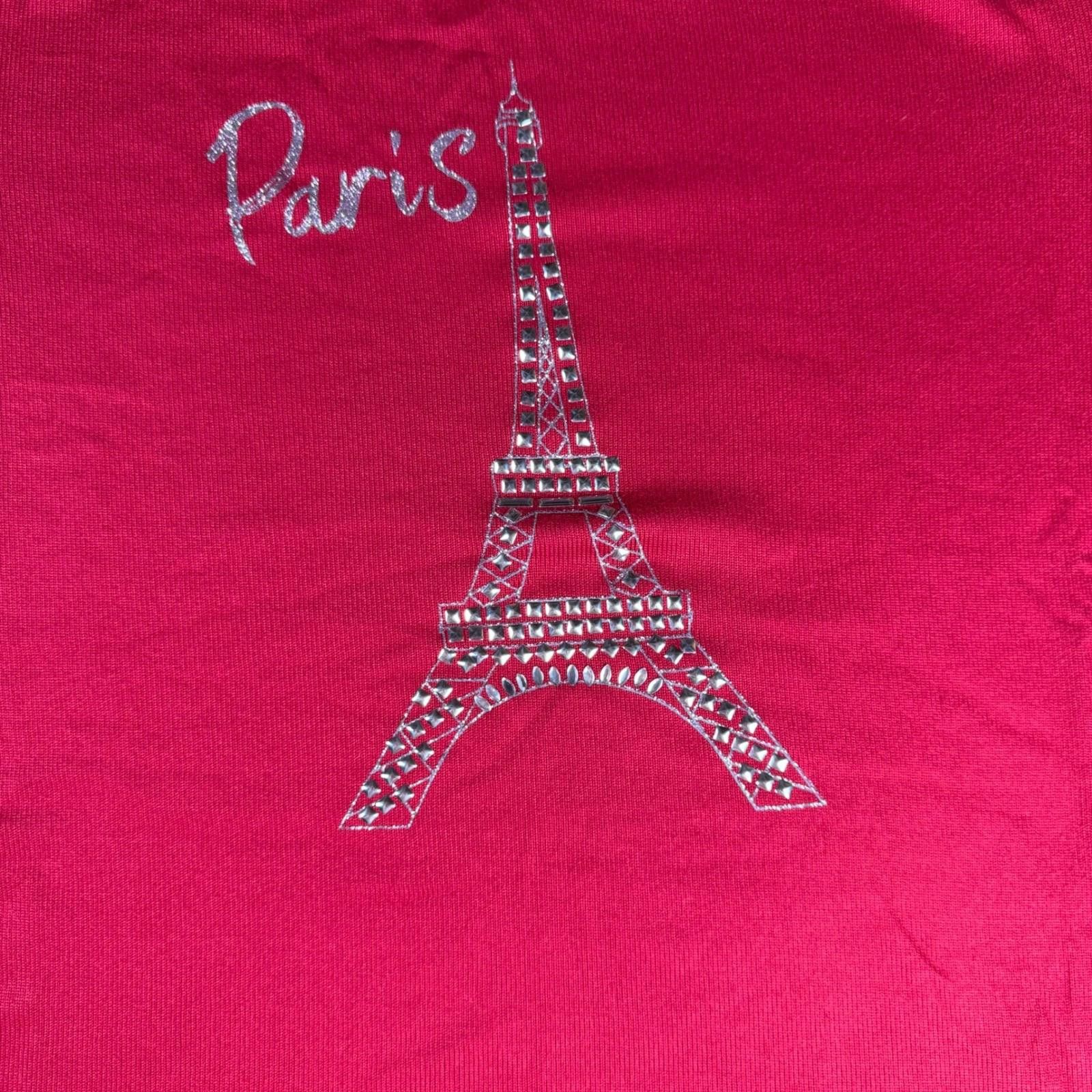 Other Retrology Womens Vixen Red Paris Eiffel Tower Rhinestone NWT Size S / US 4 / IT 40 - 6 Thumbnail
