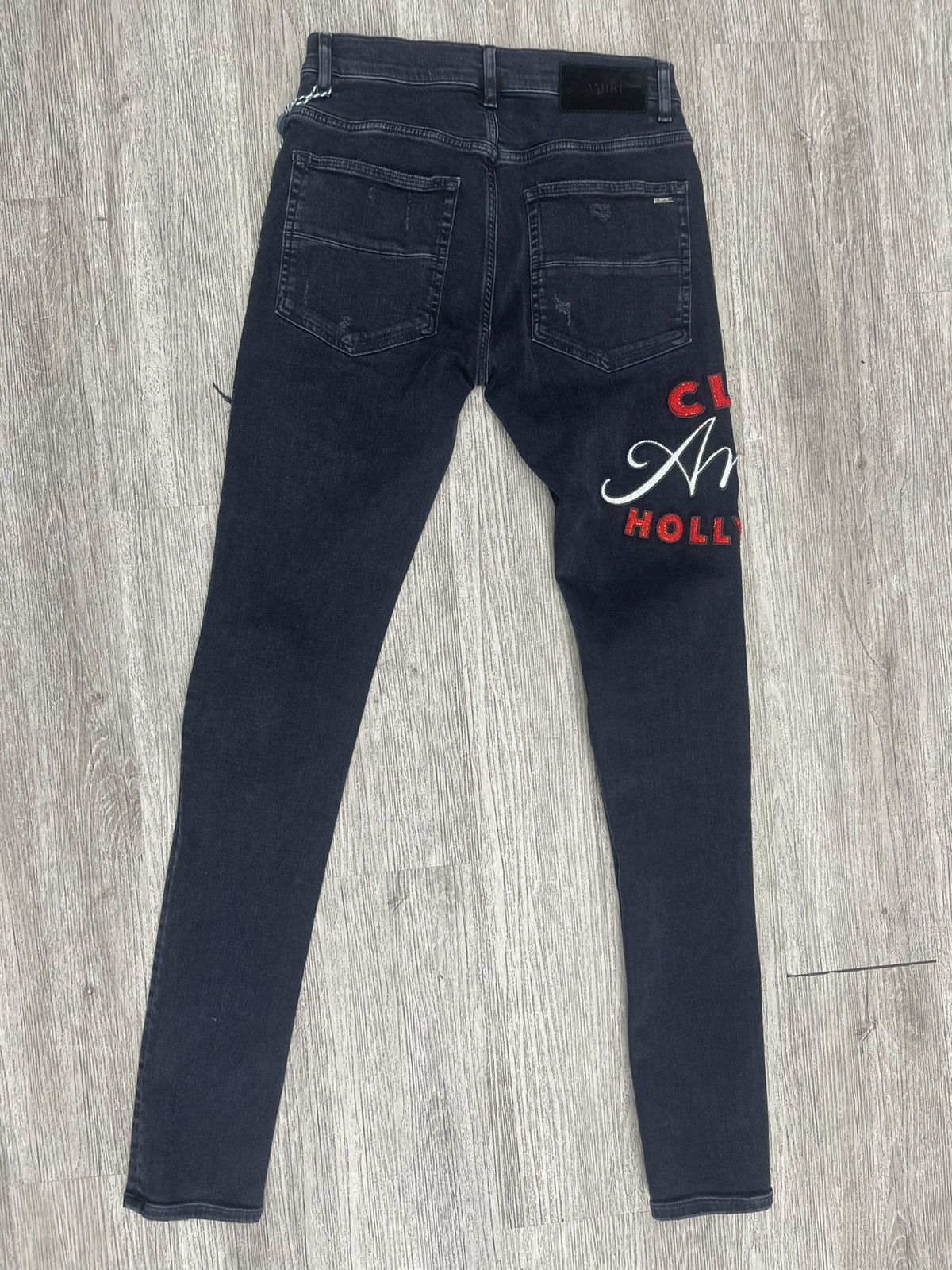 Amiri Amiri Hollywood jeans (black/red) Size US 29 - 2 Thumbnail