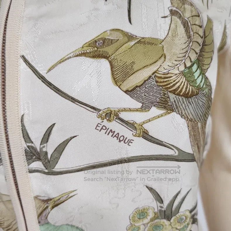 Hermes Hermes Silk Animal Pattern Zippered Jacket Size XS / US 0-2 / IT 36-38 - 3 Thumbnail