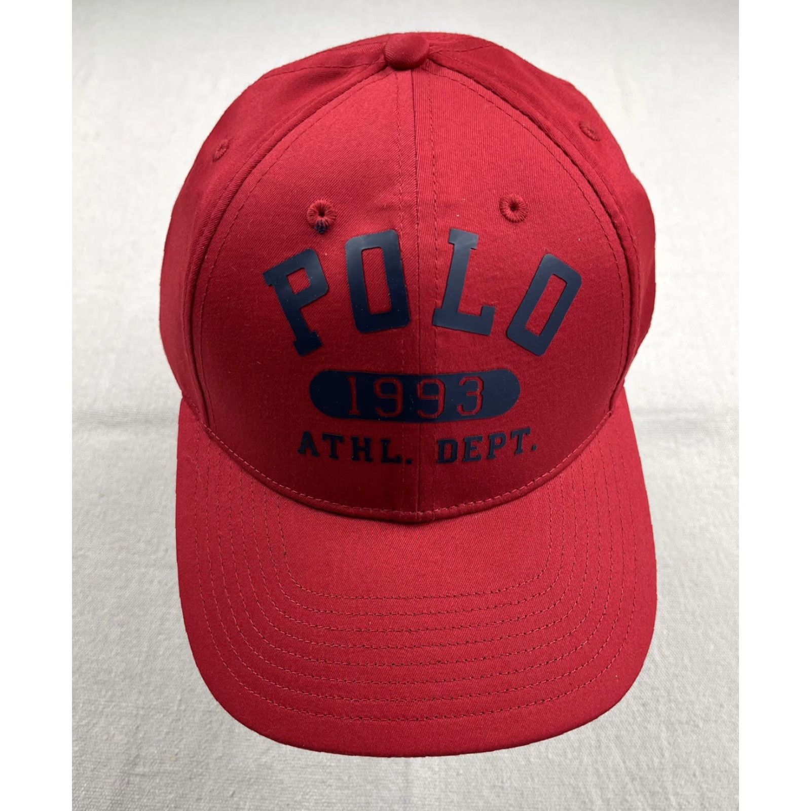 Polo Ralph Lauren Polo Ralph Lauren Hat Sports 1993 Red Rugby Strapback Adjustable Men Baseball Cap Logo Size US M / EU 48-50 / 2 - 2 Thumbnail