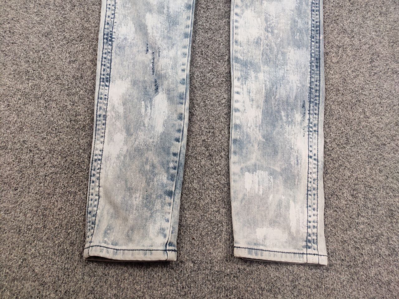 Represent Clo. Represent Design Blue Distressed Painted Denim Slim Jeans Size US 34 / EU 50 - 9 Thumbnail