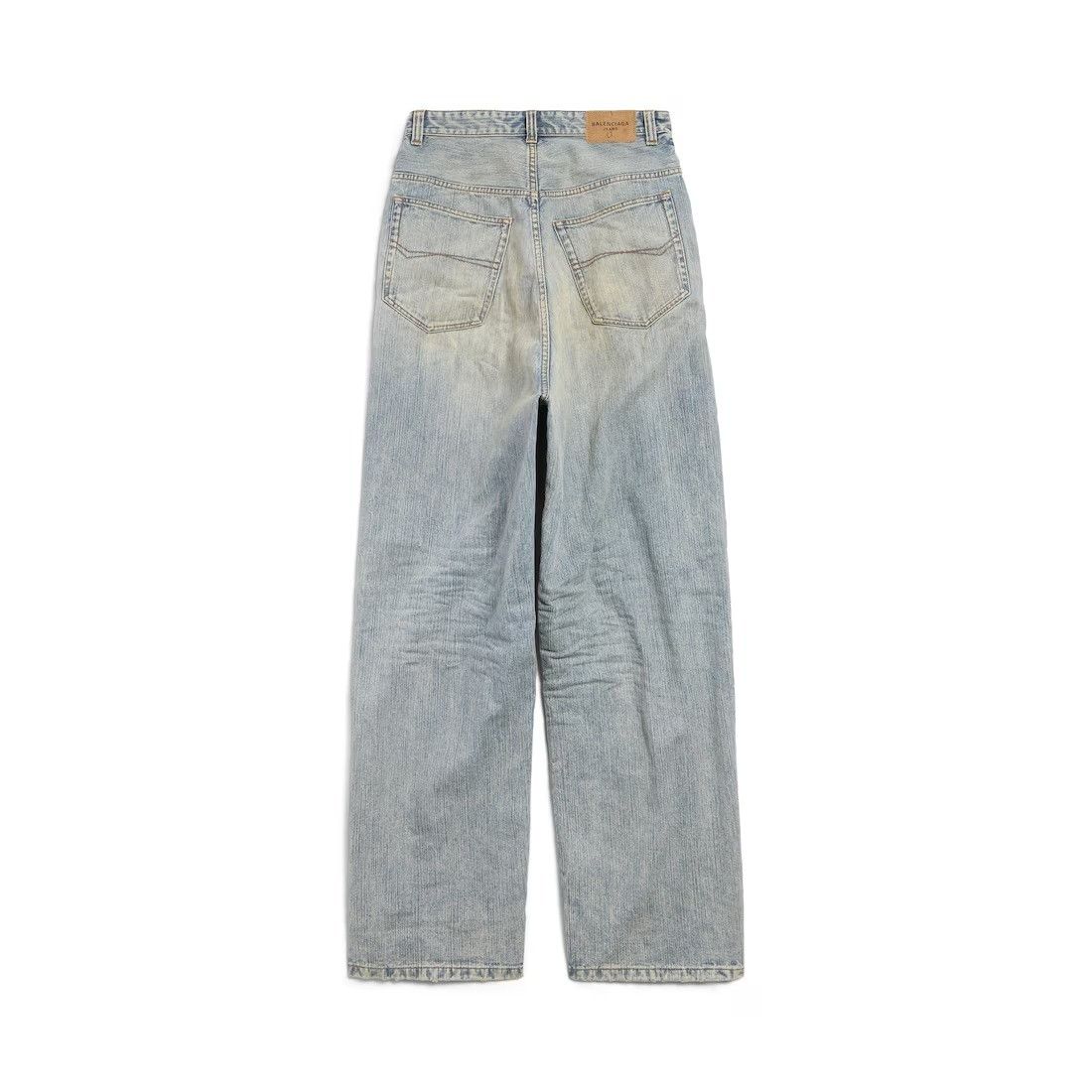 Balenciaga o1bcso1str0426 Pull-Up Pants in Blue Size US 30 / EU 46 - 2 Thumbnail