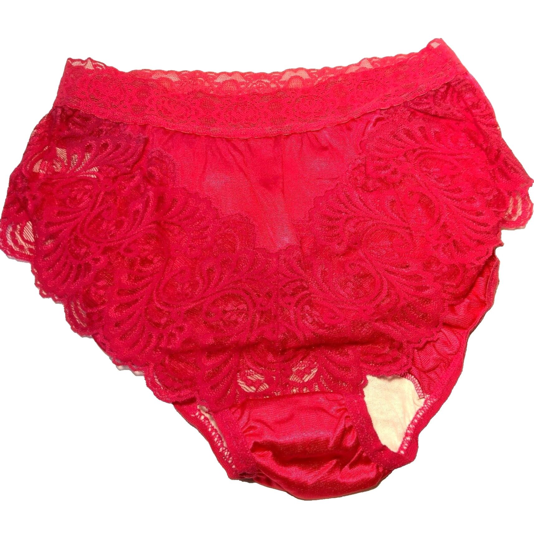 Vintage VINTAGE Lane Bryant Panties underwear Womens Brief Lace Pink Nylon 7 NOS Sexy Intimate 90s Women's Panties Size 36" / US 14 / IT 50 - 2 Thumbnail