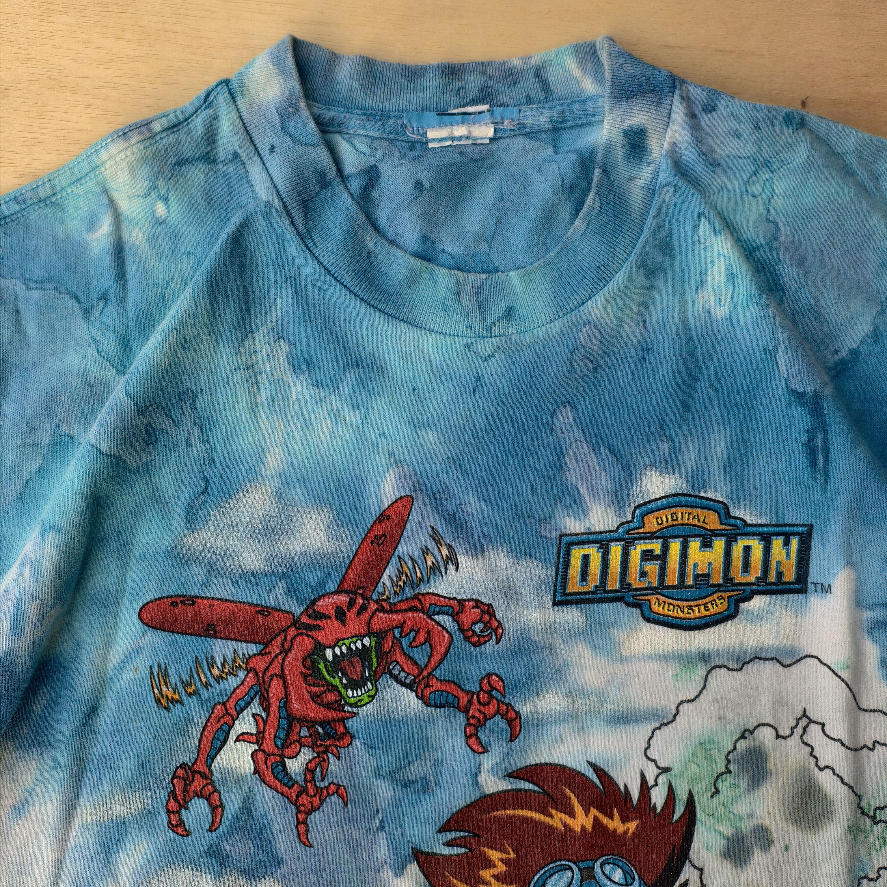 Anime Vtg Digimon tye dye Rare Size US M / EU 48-50 / 2 - 4 Thumbnail