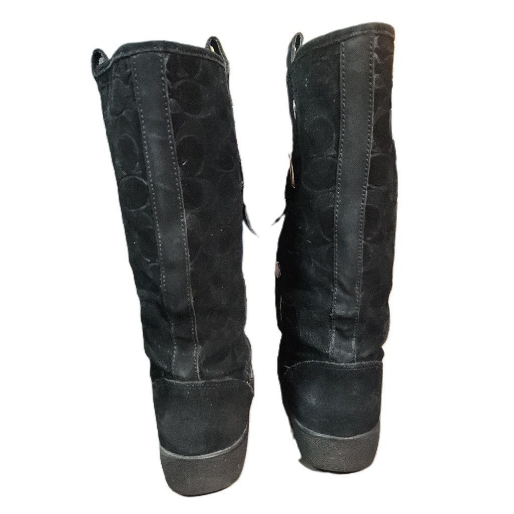 Coach Coach Womens Black Suede Boots Size 7B Size US 7 / IT 37 - 4 Thumbnail