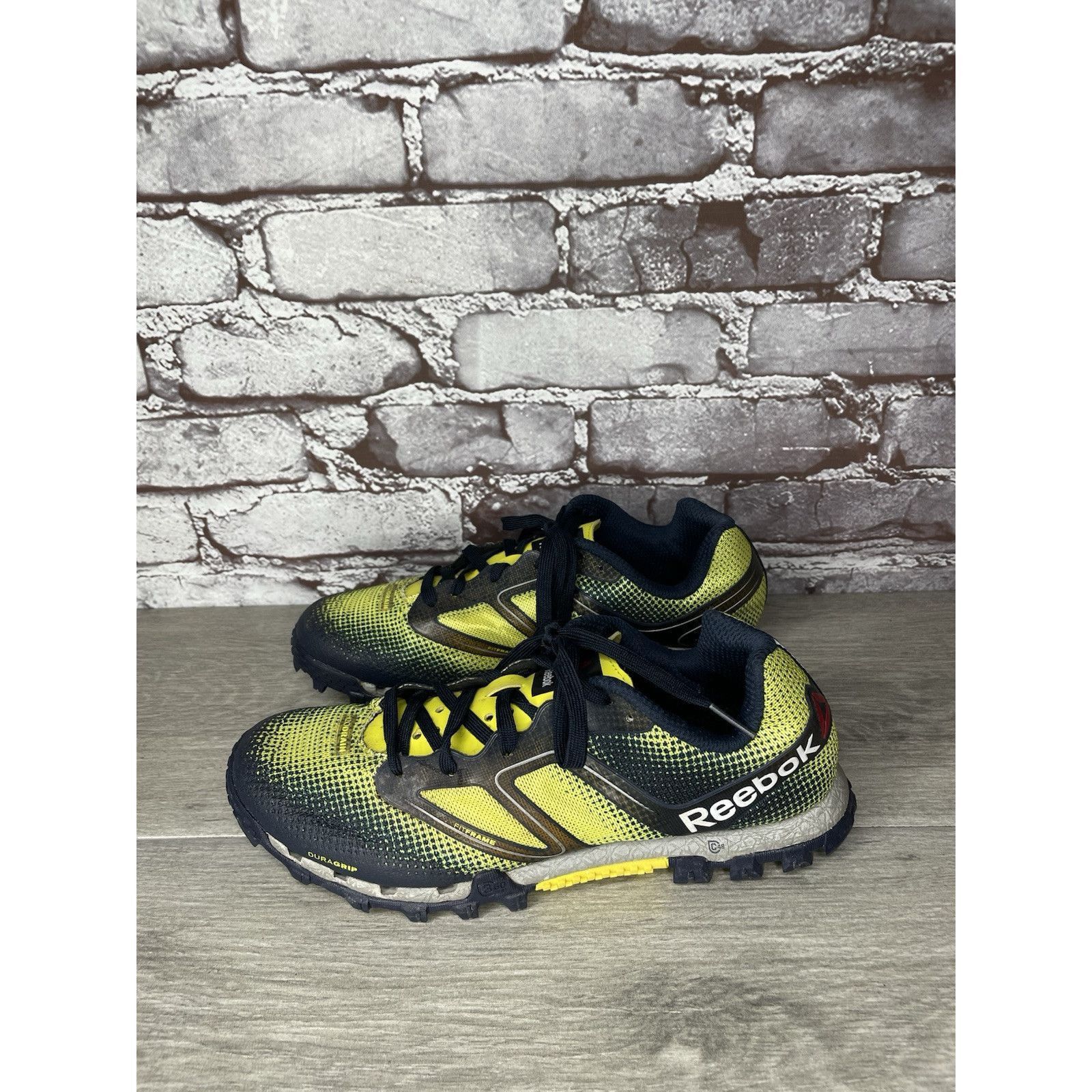 Reebok Reebok H20Drain DuraGrip FitFrame Black Yellow Running Gym S Size US 7.5 / IT 37.5 - 23 Thumbnail