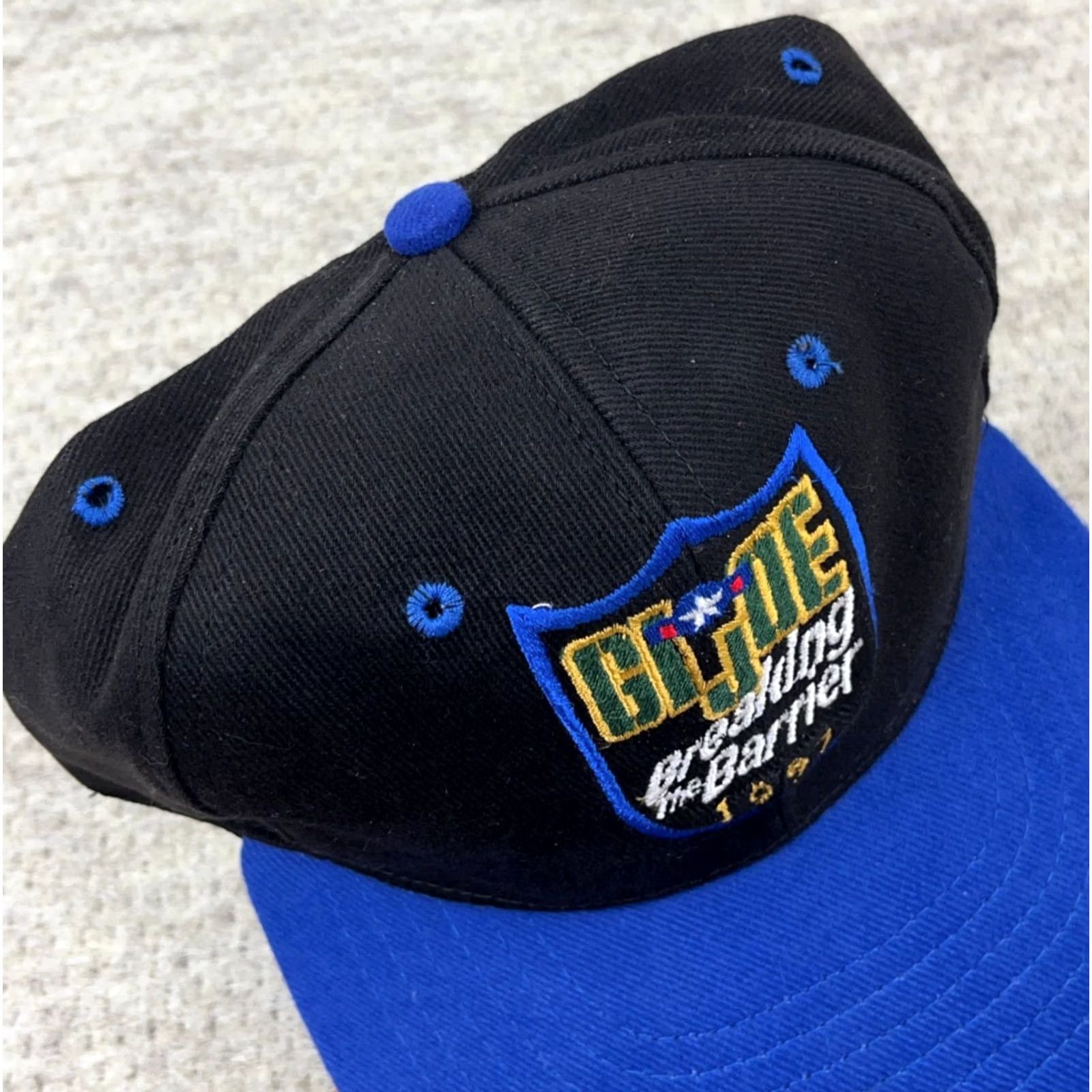 Vintage VINTAGE GI Joe Hat Cap Black Leather Strap Back KB Toys Promo Convention 90s Size ONE SIZE - 5 Thumbnail