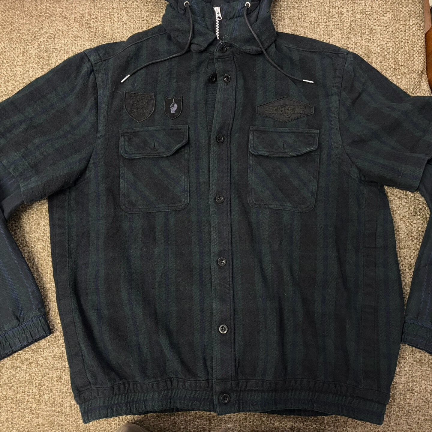 Sacai Sacai 24aw Flannel Check Shirt Jacket Size US M / EU 48-50 / 2 - 1 Thumbnail