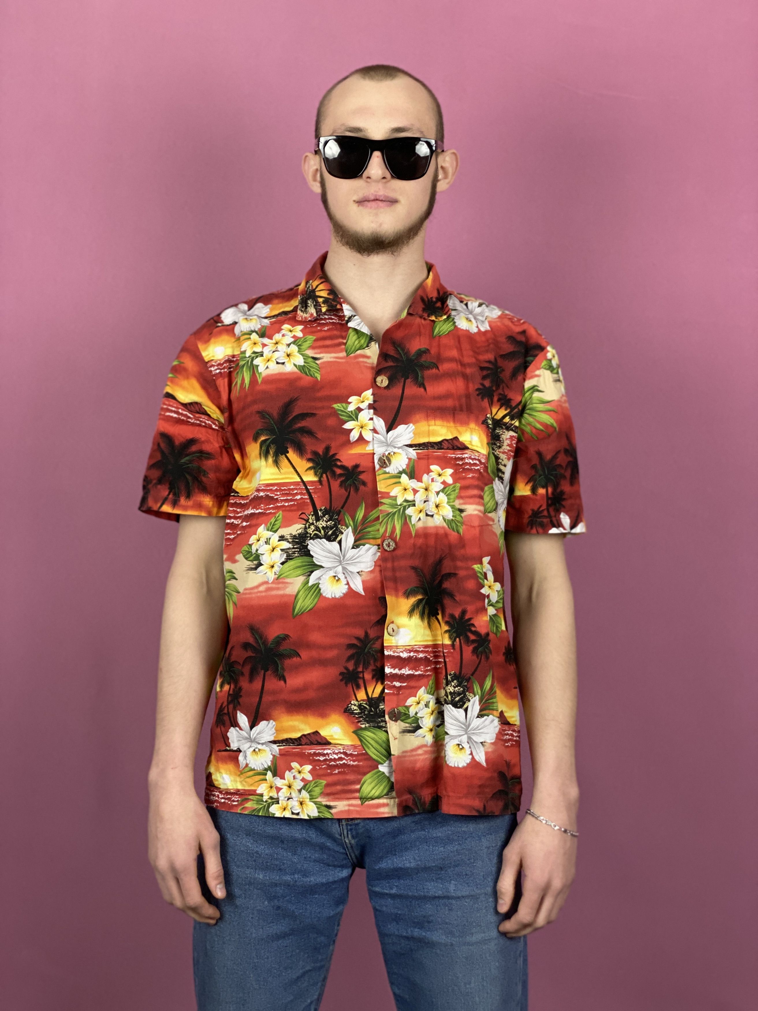 Vintage Favant Vintage Men's Hawaiian Shirt - L Size US L / EU 52-54 / 3 - 1 Thumbnail