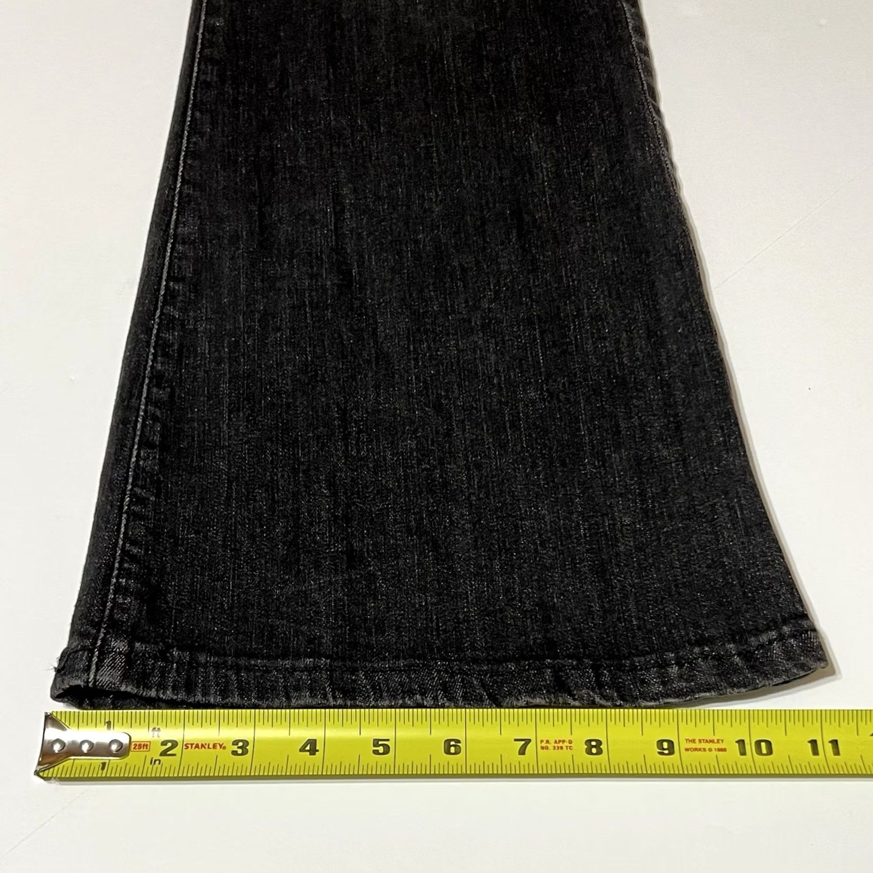 Lucky Brand VINTAGE Lucky Brand Jeans Womens Flare High Rise 34x30 Black Denim 14/32A Bohemian Retro Size 24" / US 00 / IT 34 - 7 Thumbnail