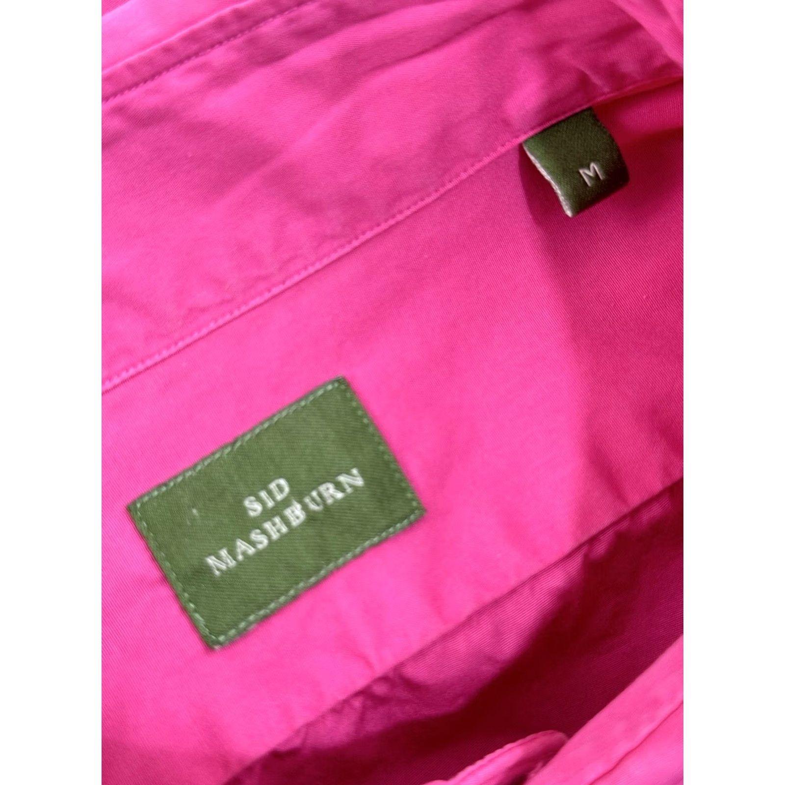 Sid Mashburn Sid Mashburn - Mens M Button-Up Long Sleeve Pink Shirt Size US M / EU 48-50 / 2 - 5 Thumbnail