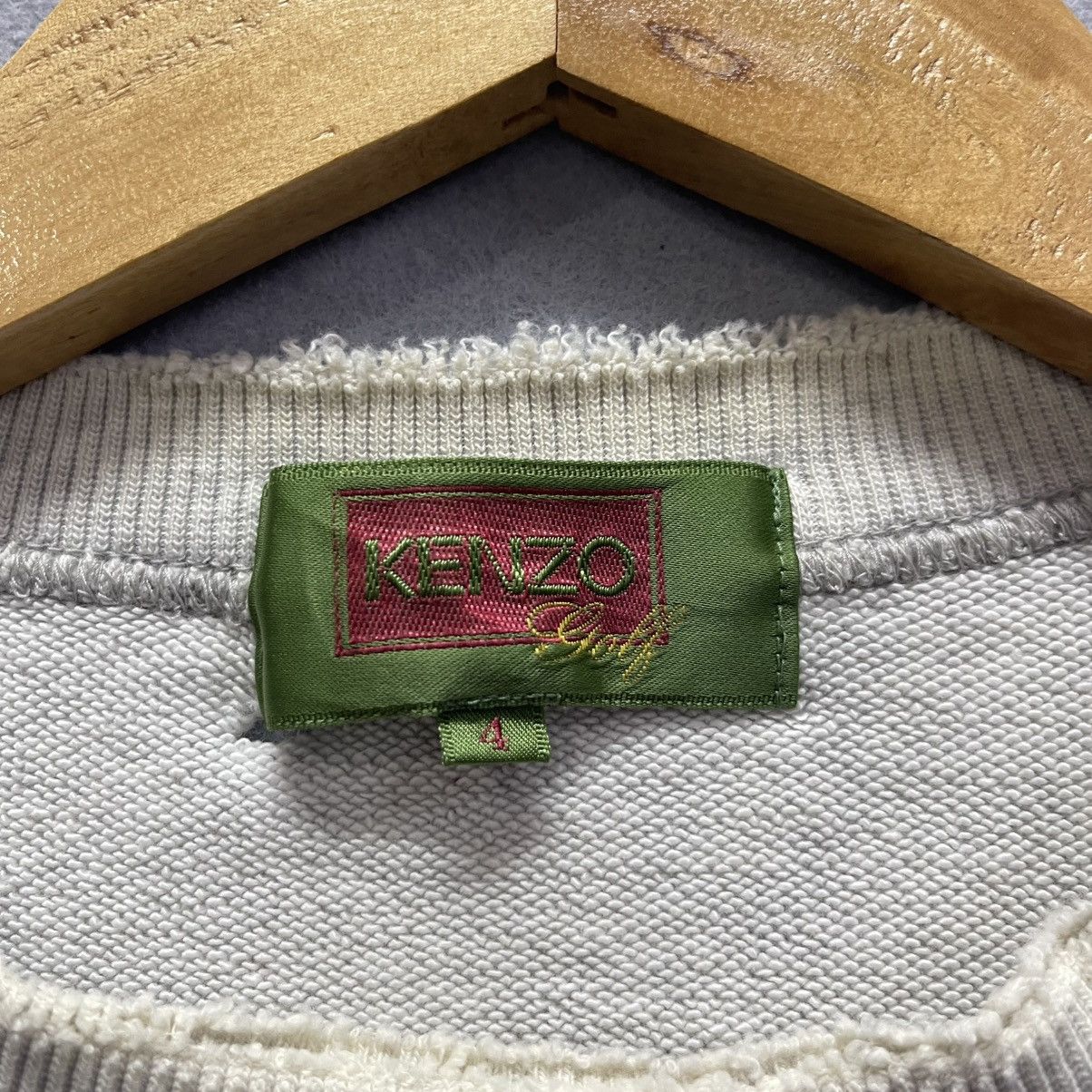Kenzo Vintage 90s Kenzo Golf Japan Grey Logo Sweatshirt Size US L / EU 52-54 / 3 - 10 Thumbnail