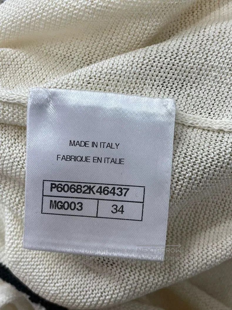 Chanel Chanel White Black Knit Dress. Size US M / EU 48-50 / 2 - 5 Thumbnail