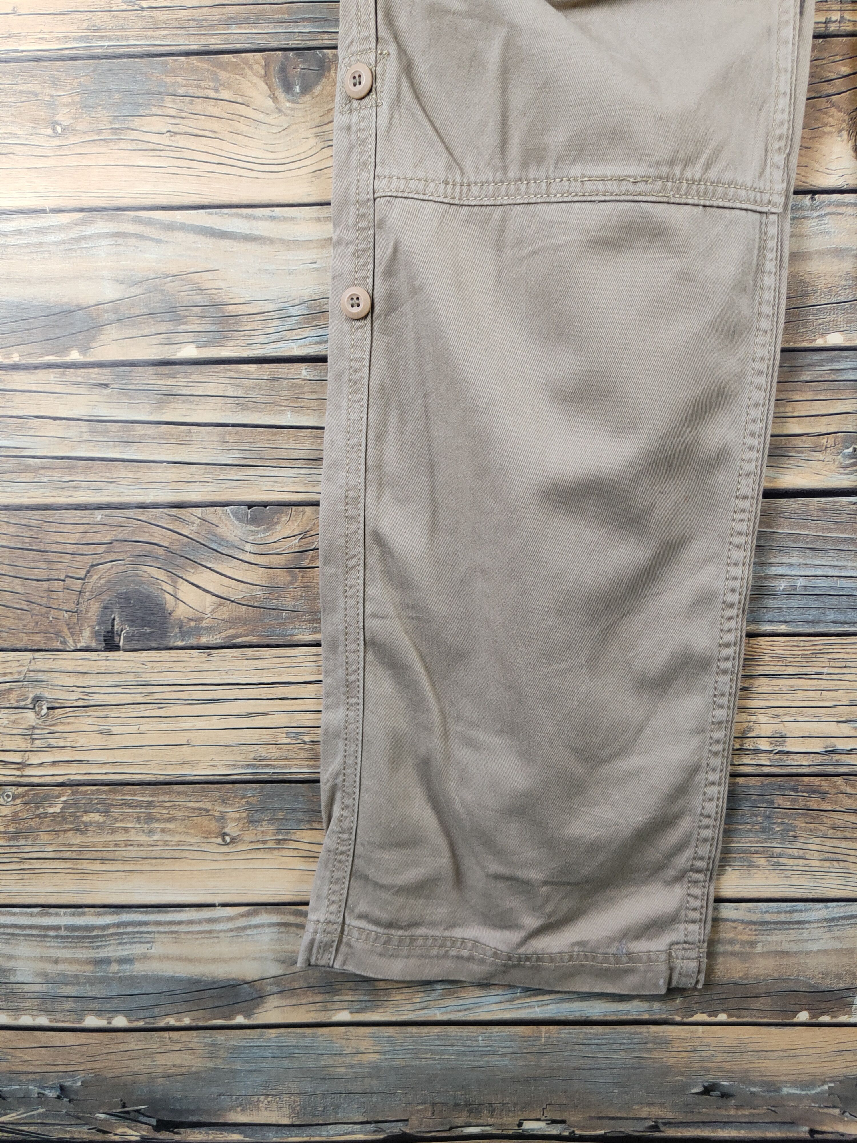 Japanese Brand DL Free Gate Beige Suspender Pants #1059 Size 32" / US 10 / IT 46 - 8 Thumbnail