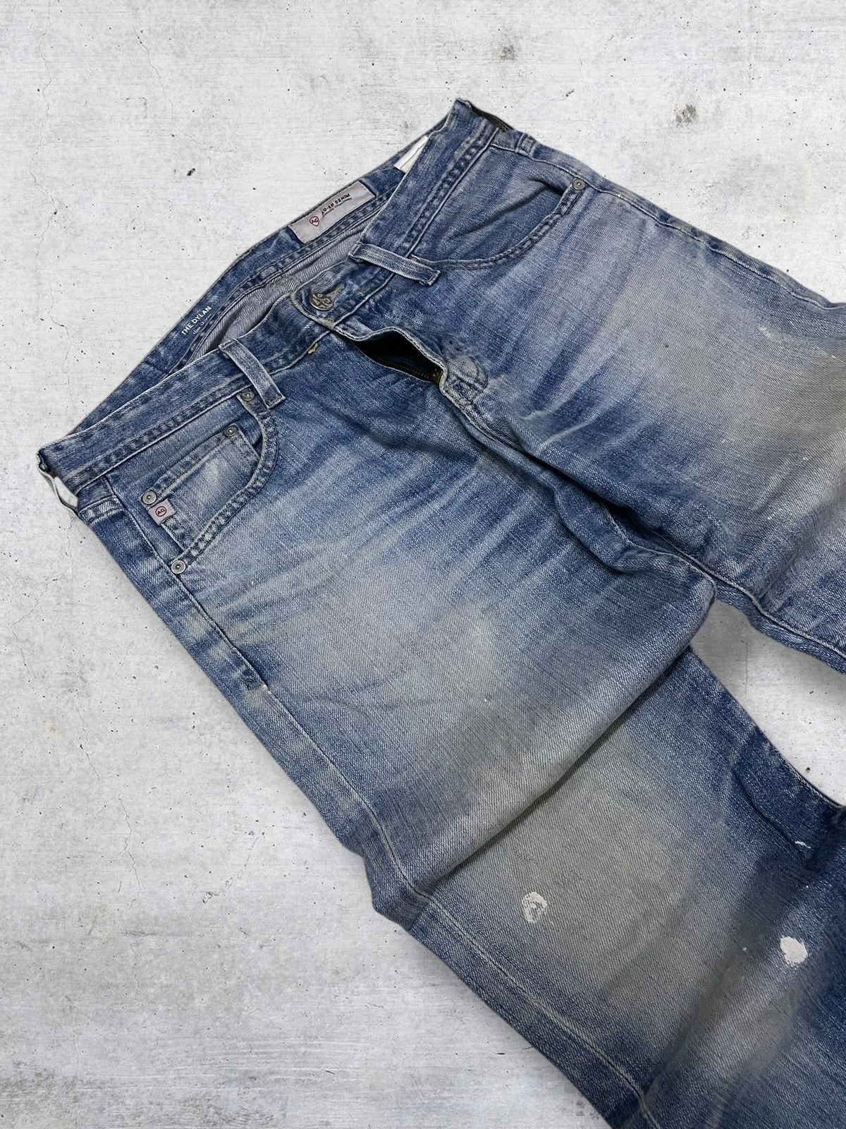 Japanese Brand VINTAGE ADRIANO GOLDSCMED RIPPED DIRTY GRUNGE SKINNY DENIM Size US 31 - 8 Thumbnail
