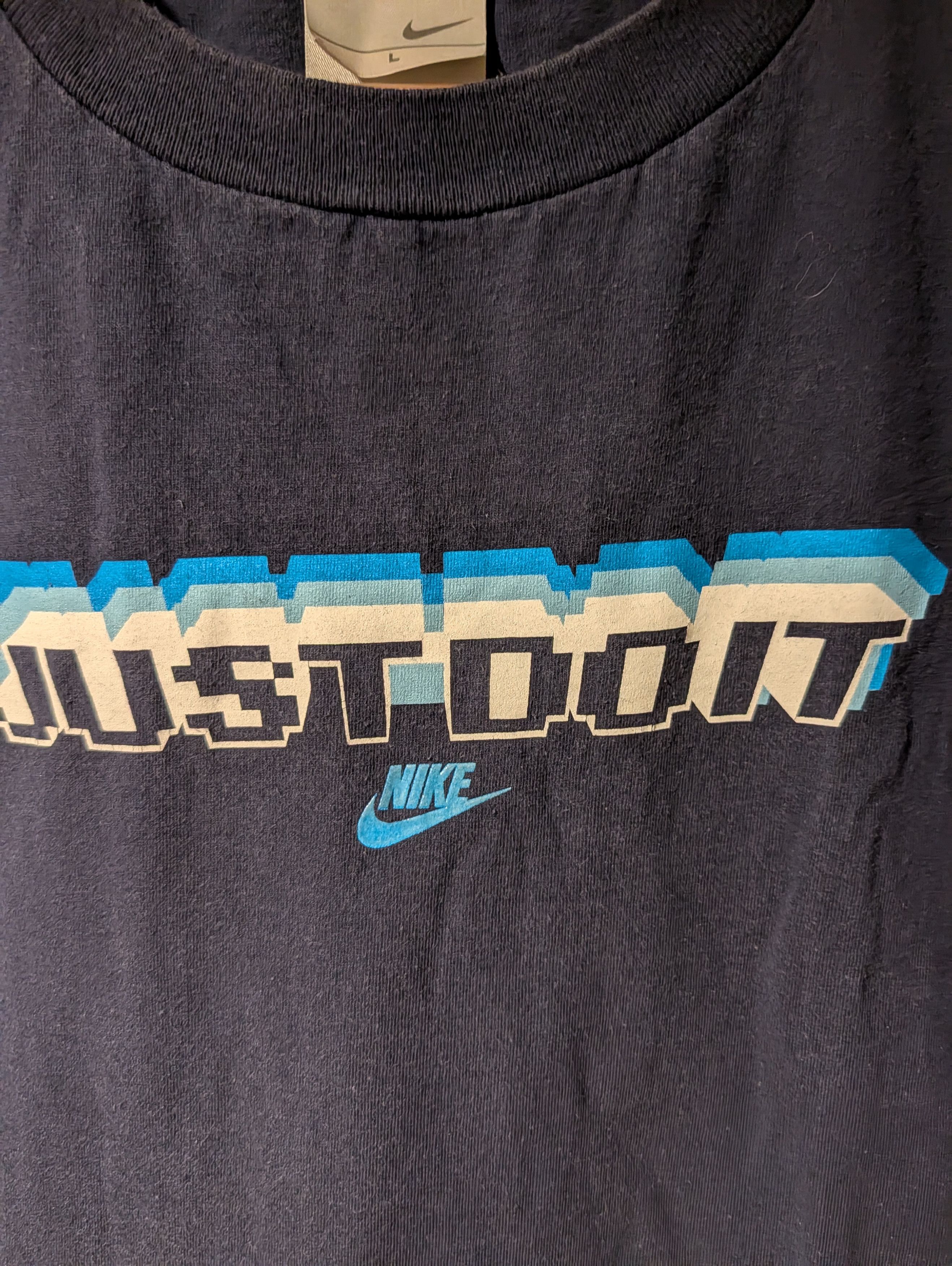 Nike Nike Just Do It Faded Pixel Graphic Y2K Vintage T-Shirt L Size US L / EU 52-54 / 3 - 2 Thumbnail