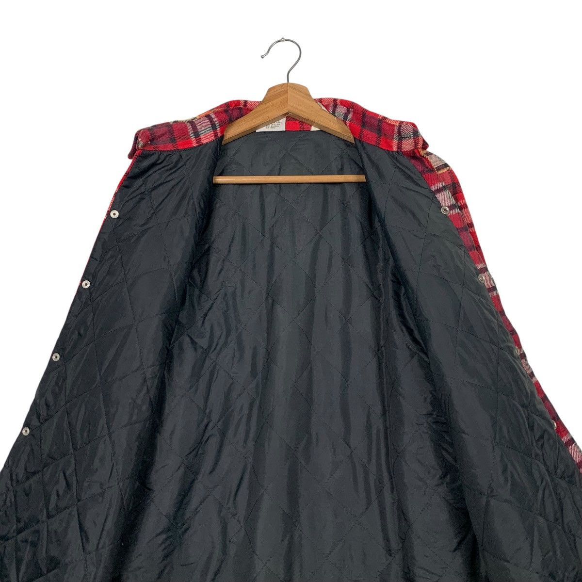 Flannel 90's FIVE BROTHER Red Checked Work Flannel Jacket #2253-C100 Size US M / EU 48-50 / 2 - 12 Thumbnail