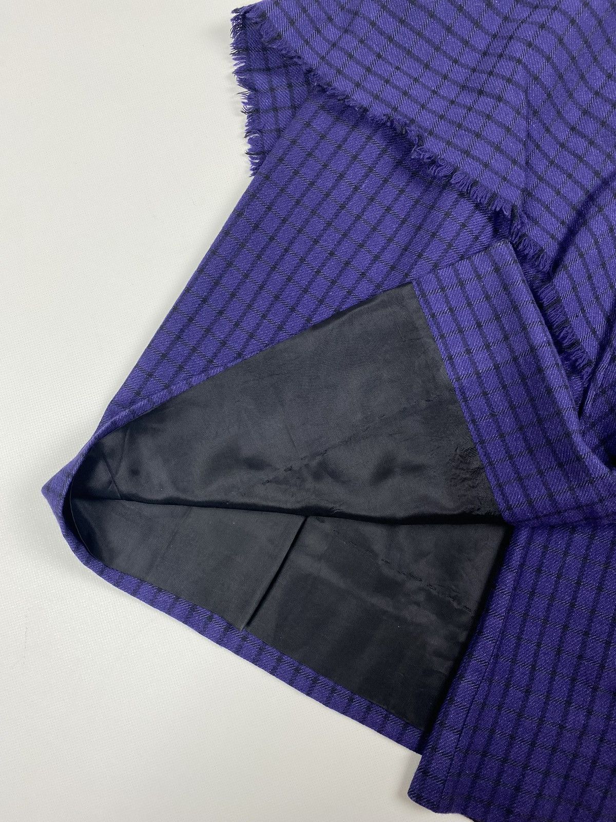 Issey Miyake × Japanese Brand × Vintage Issey Miyake vintage checked wrap skirt size 42 Size 28" / US 6 / IT 42 - 7 Thumbnail