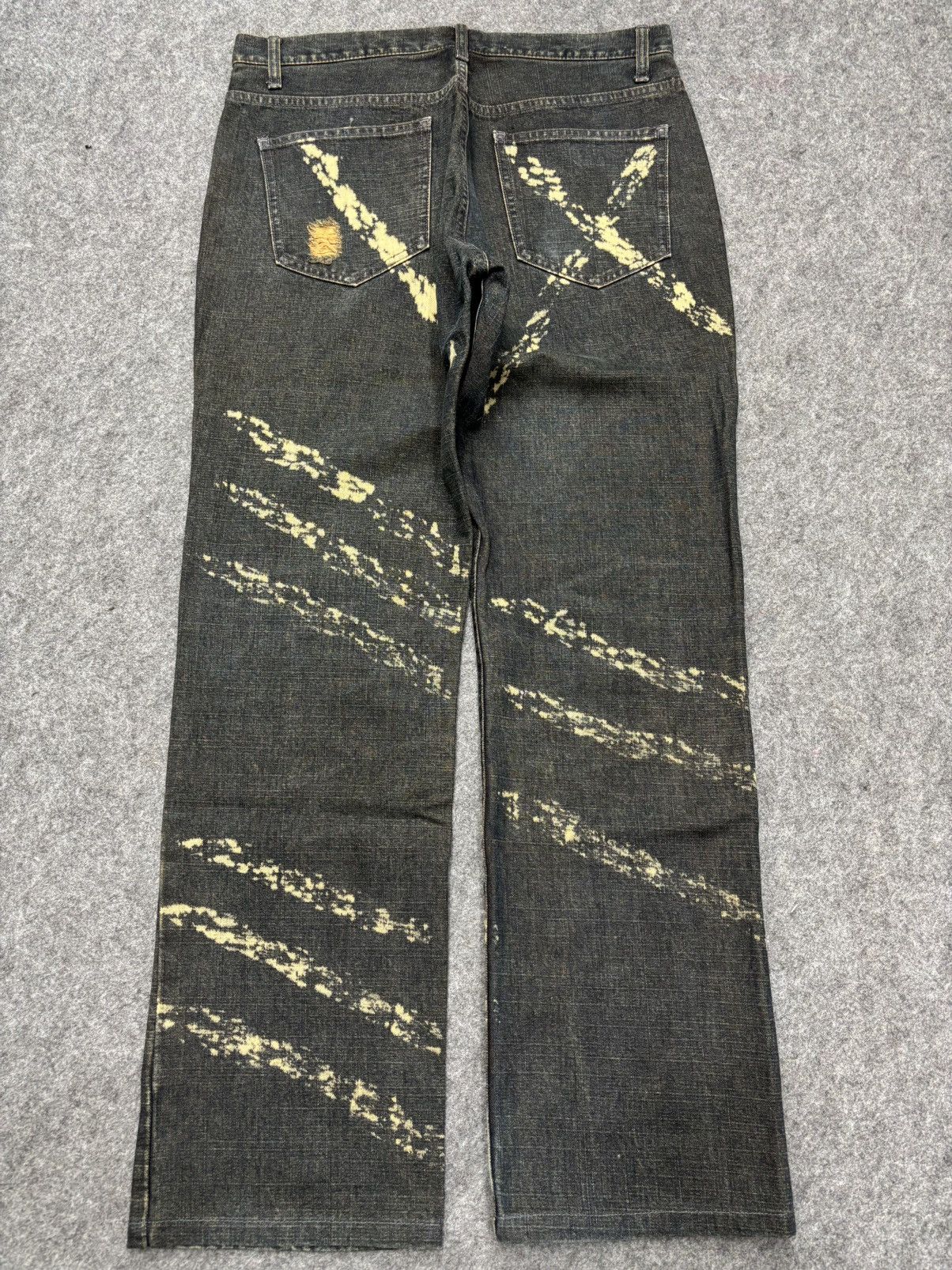 Designer 💥MODERM Samurai Slash MudWash Rusty Distressed Denim F675 Size US 32 / EU 48 - 24 Thumbnail