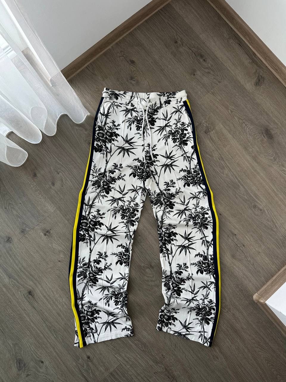 Essentiel Antwerp × Vintage Vintage Essentiel Antwerpen White Floral Pants Size 30" / US 8 / IT 44 - 4 Thumbnail