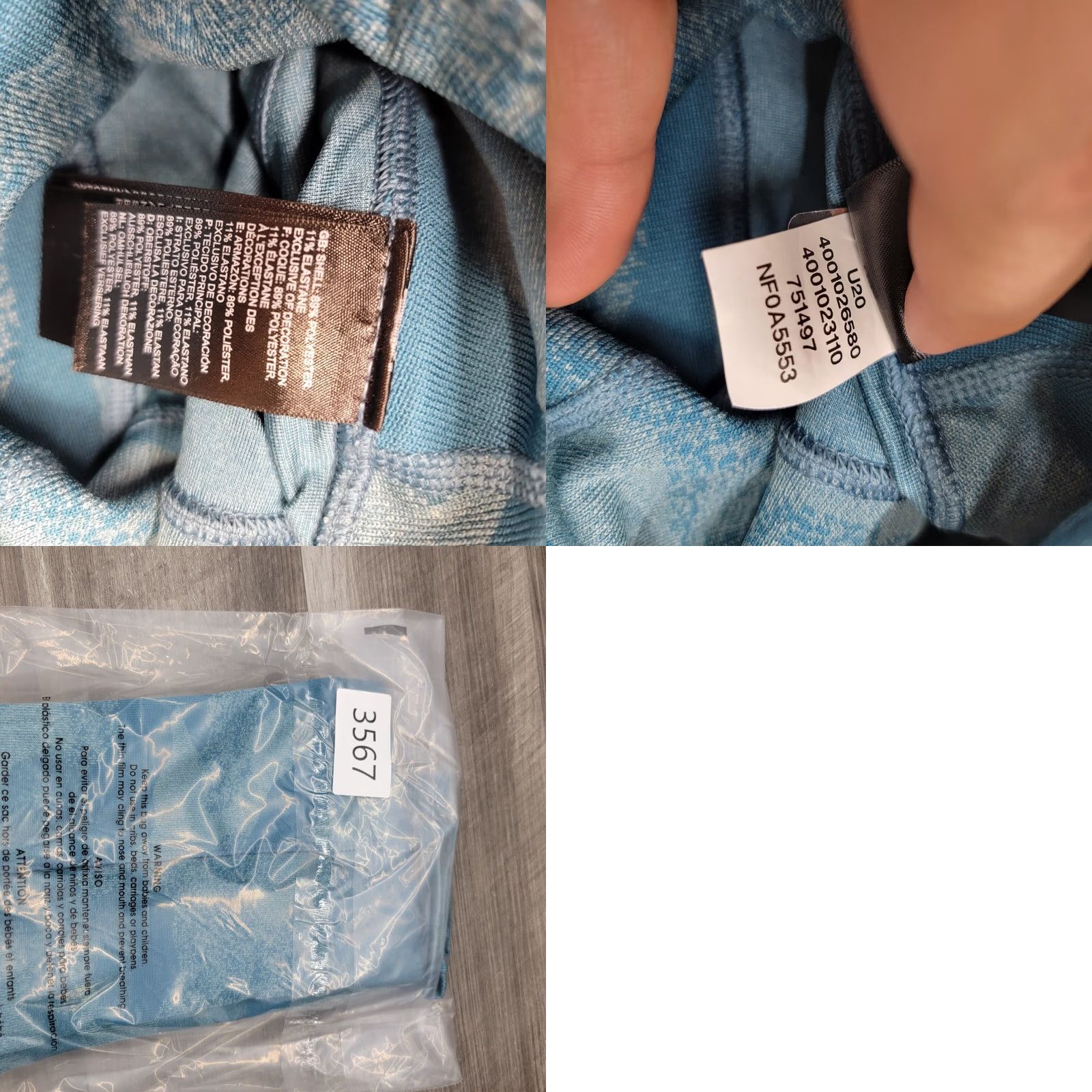 The North Face The North Face Full Length Running Leggings Women's Blue Camo XS Size 26" / US 2 / IT 38 - 9 Thumbnail